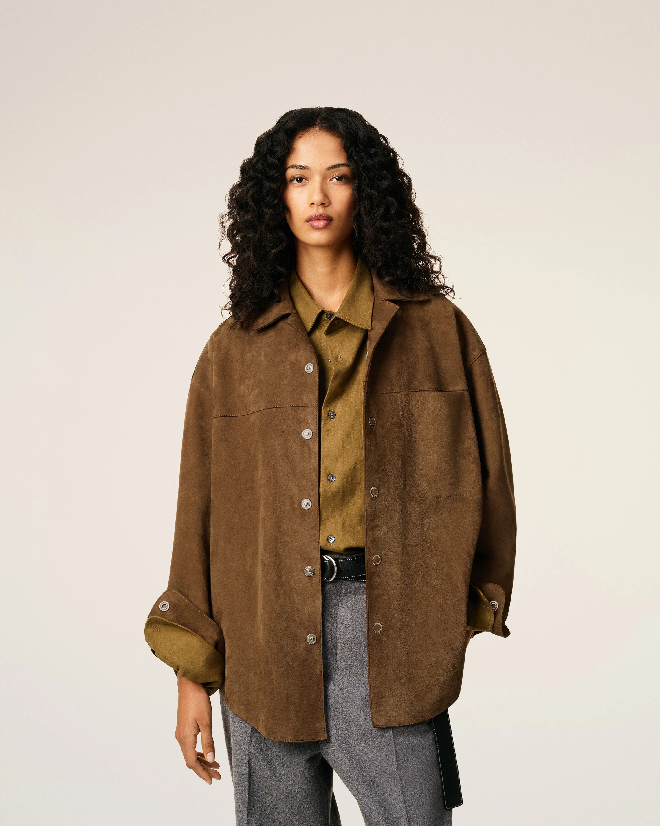 Surchemise Marron En Cuir - Image 10