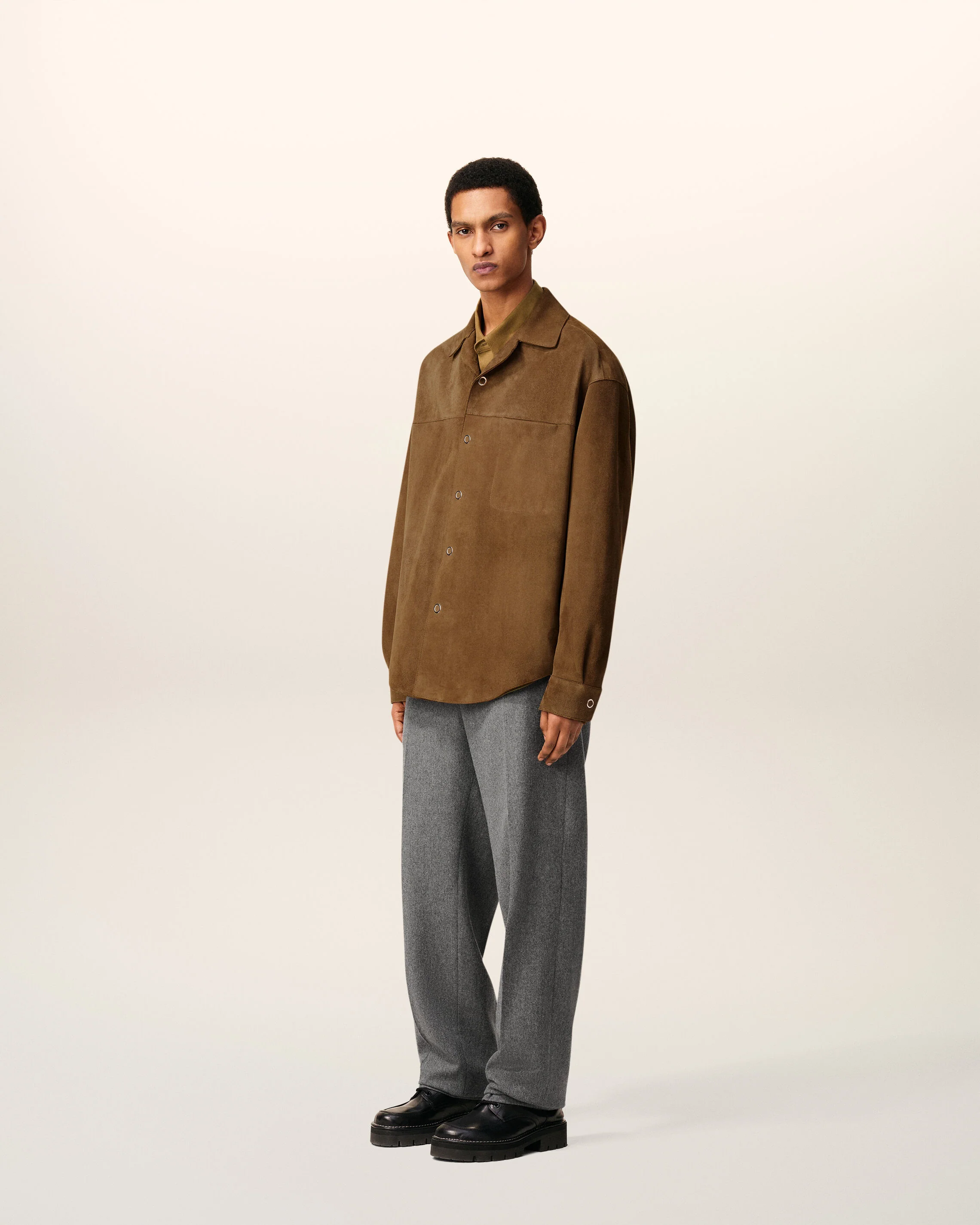 Surchemise Marron En Cuir - Image 6