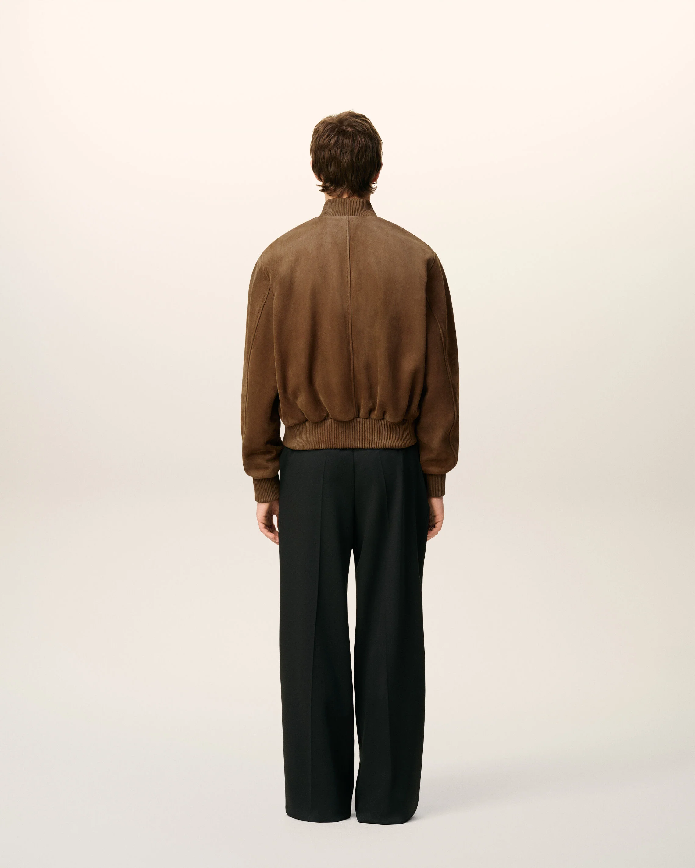 Veste Marron  Zippée En Cuir - Image 5