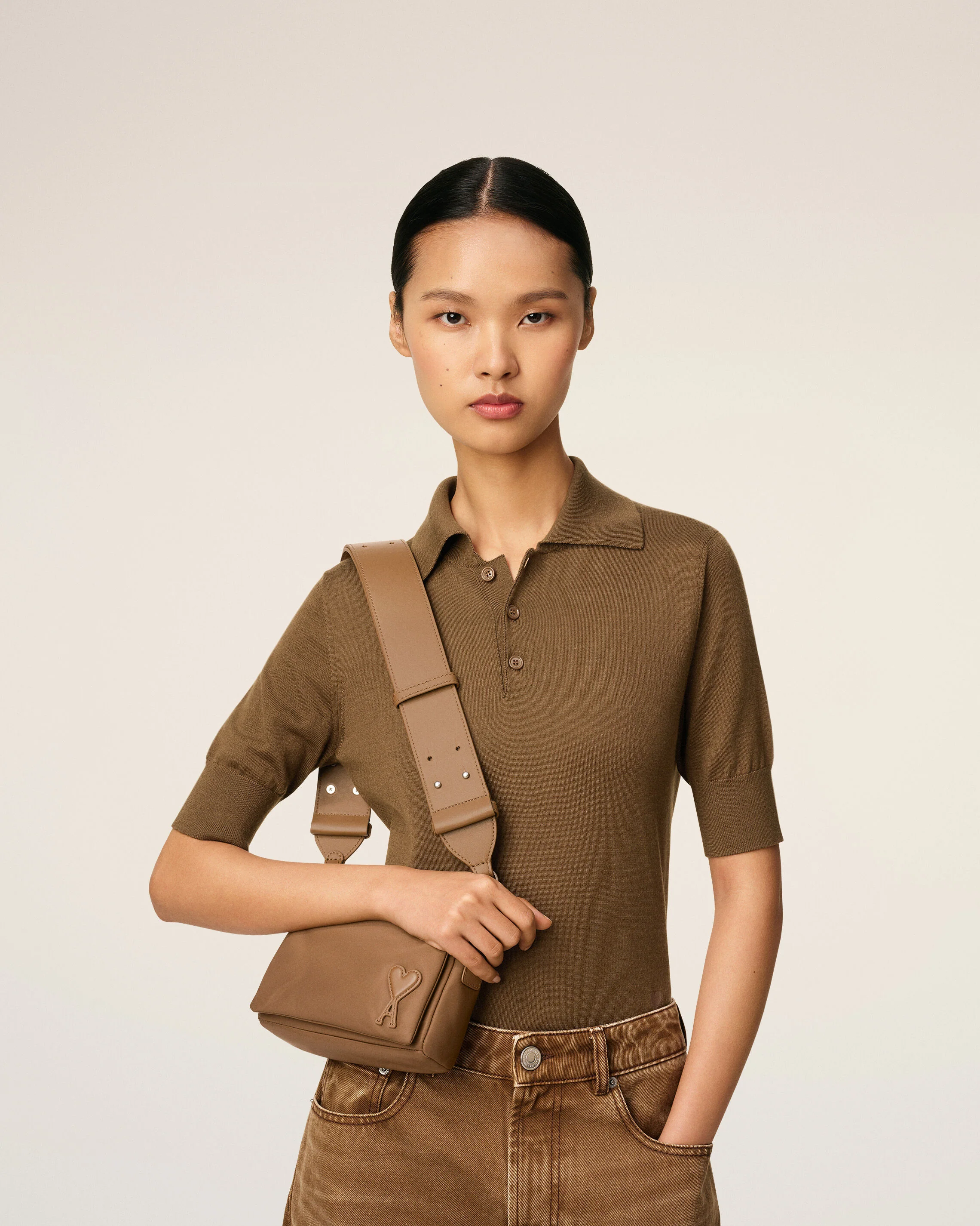 Sac Marron Lunch Box Marcel En Nylon Ouatiné - Image 8