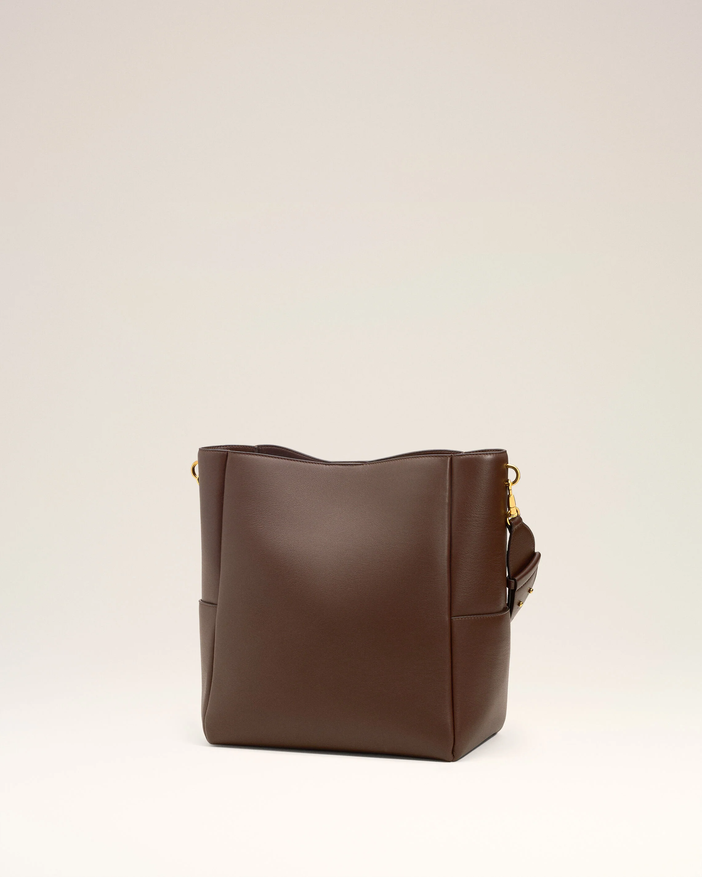 Sac Seau Marron Carrousel En Cuir Lisse - Image 4