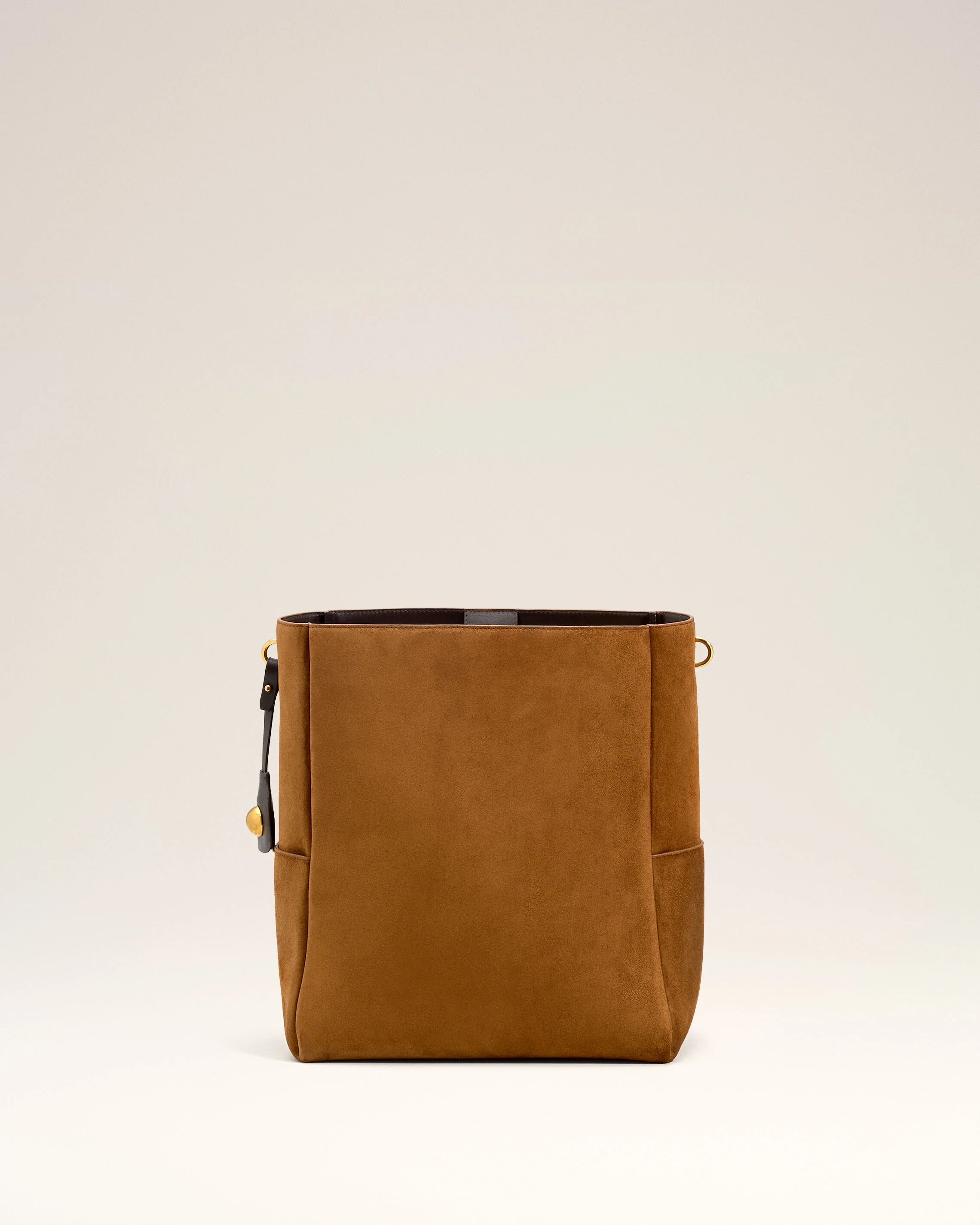 Sac Seau Marron Carrousel En Cuir Velours - Image 3