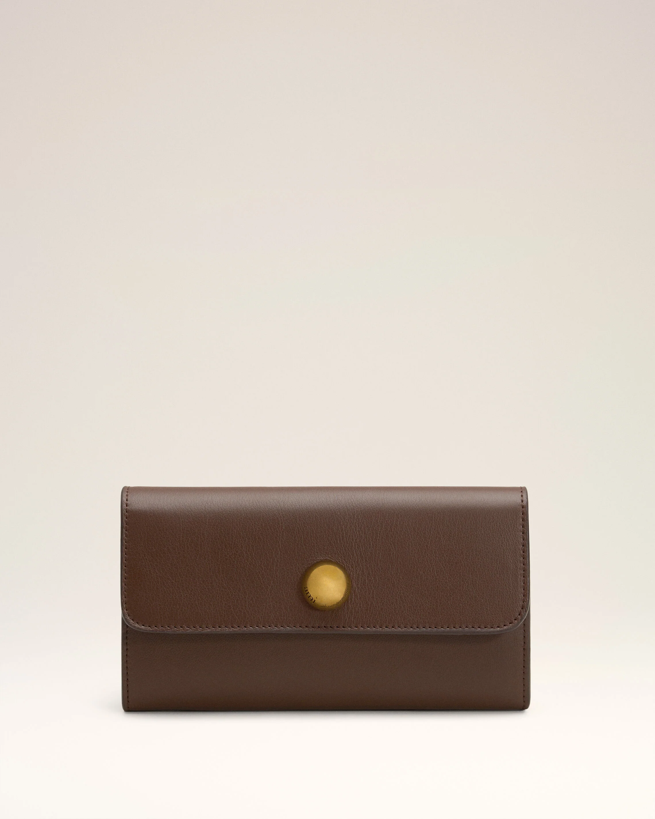 Portefeuille Continental Marron Carrousel En Cuir Lisse