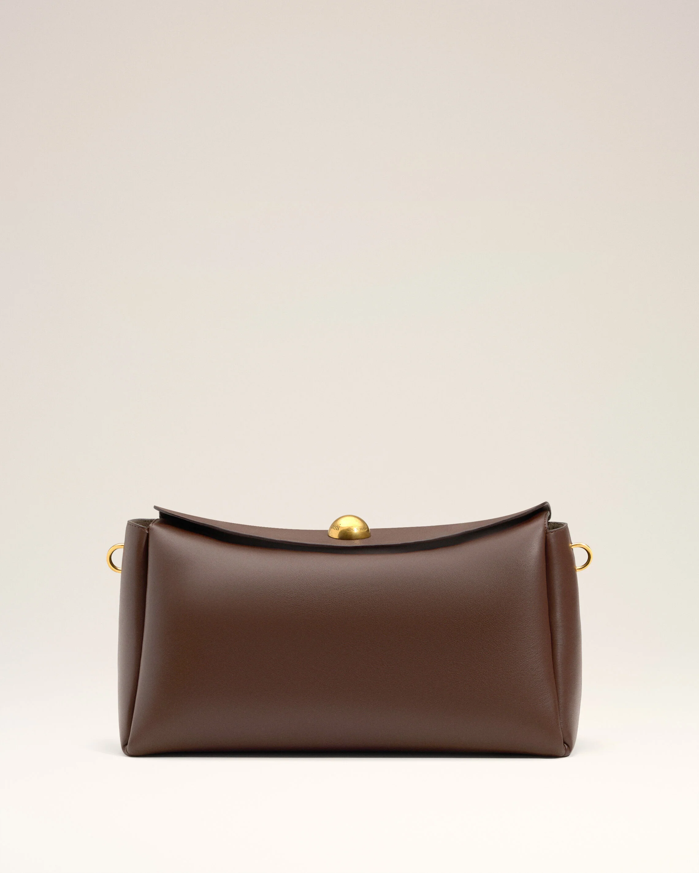 Sac Marron Carrousel Moyen En Cuir Lisse - Image 3