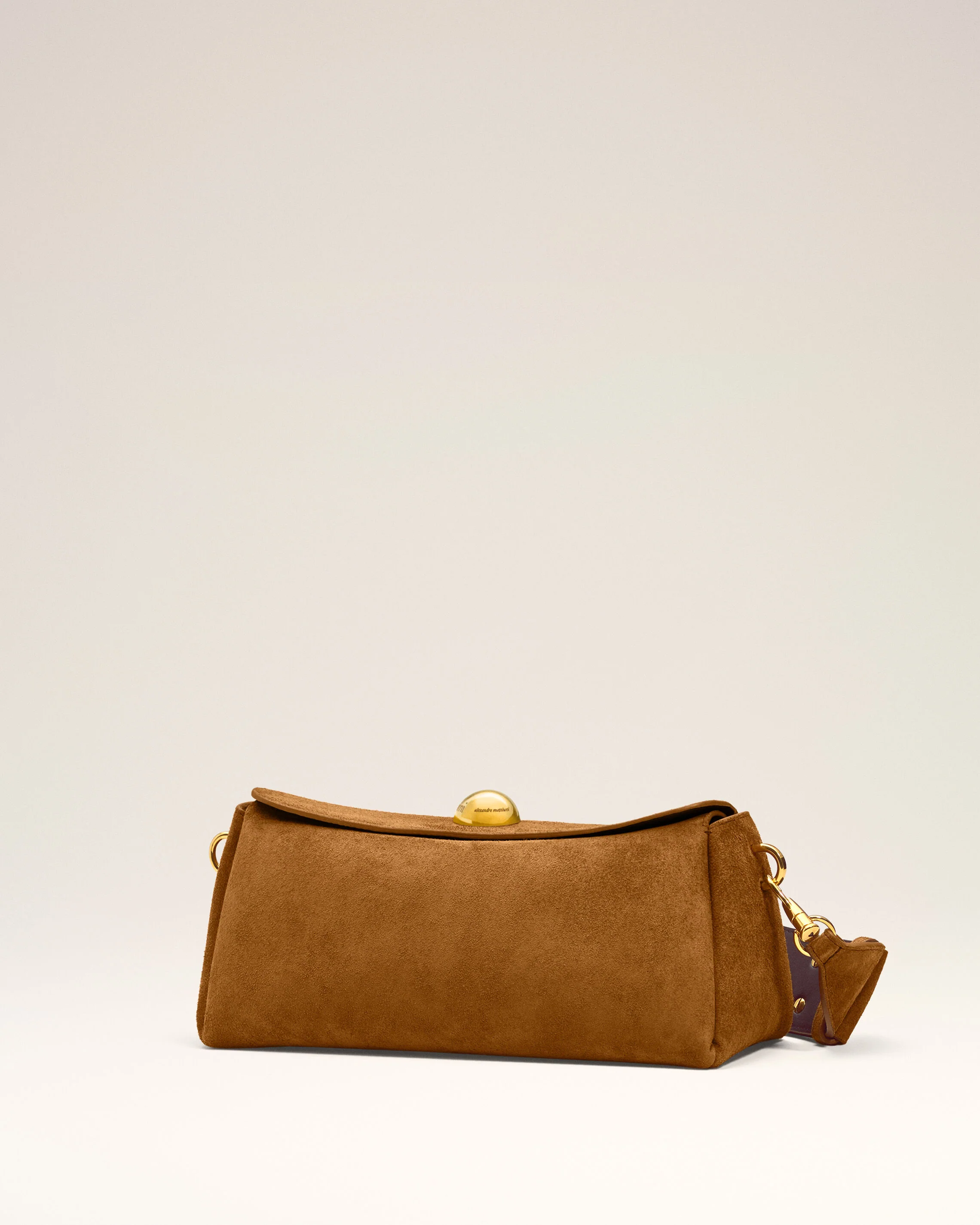 Sac Marron Carrousel En Cuir Velours - Image 4