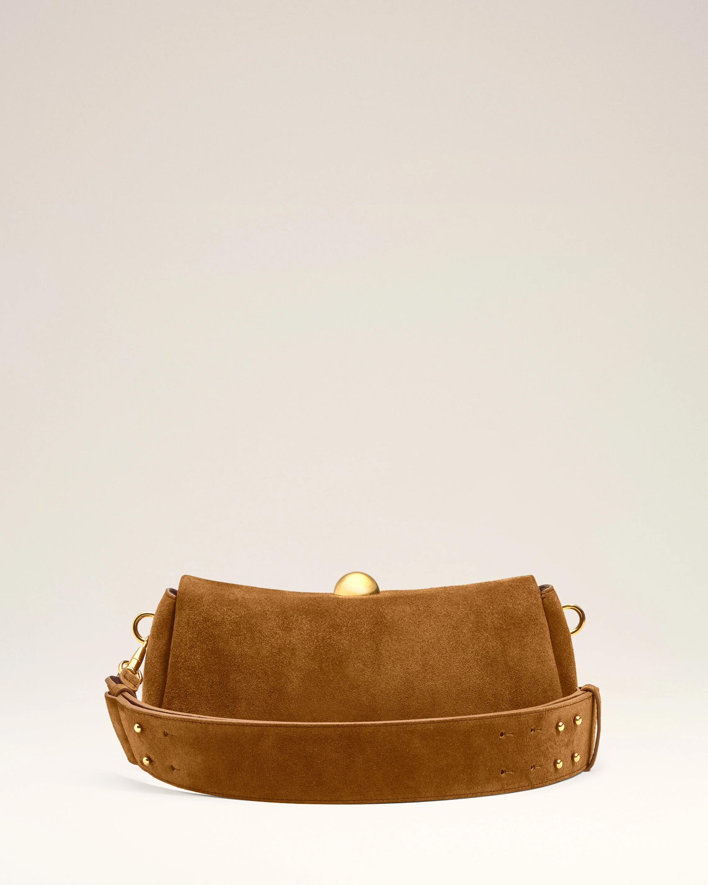 Sac Marron Carrousel En Cuir Velours - Image 5