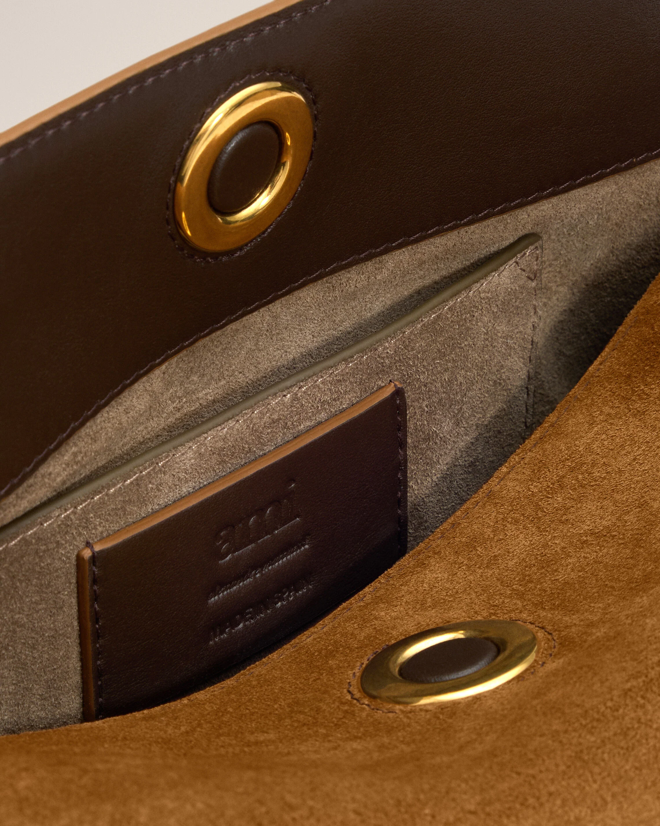 Sac Marron Carrousel En Cuir Velours - Image 7