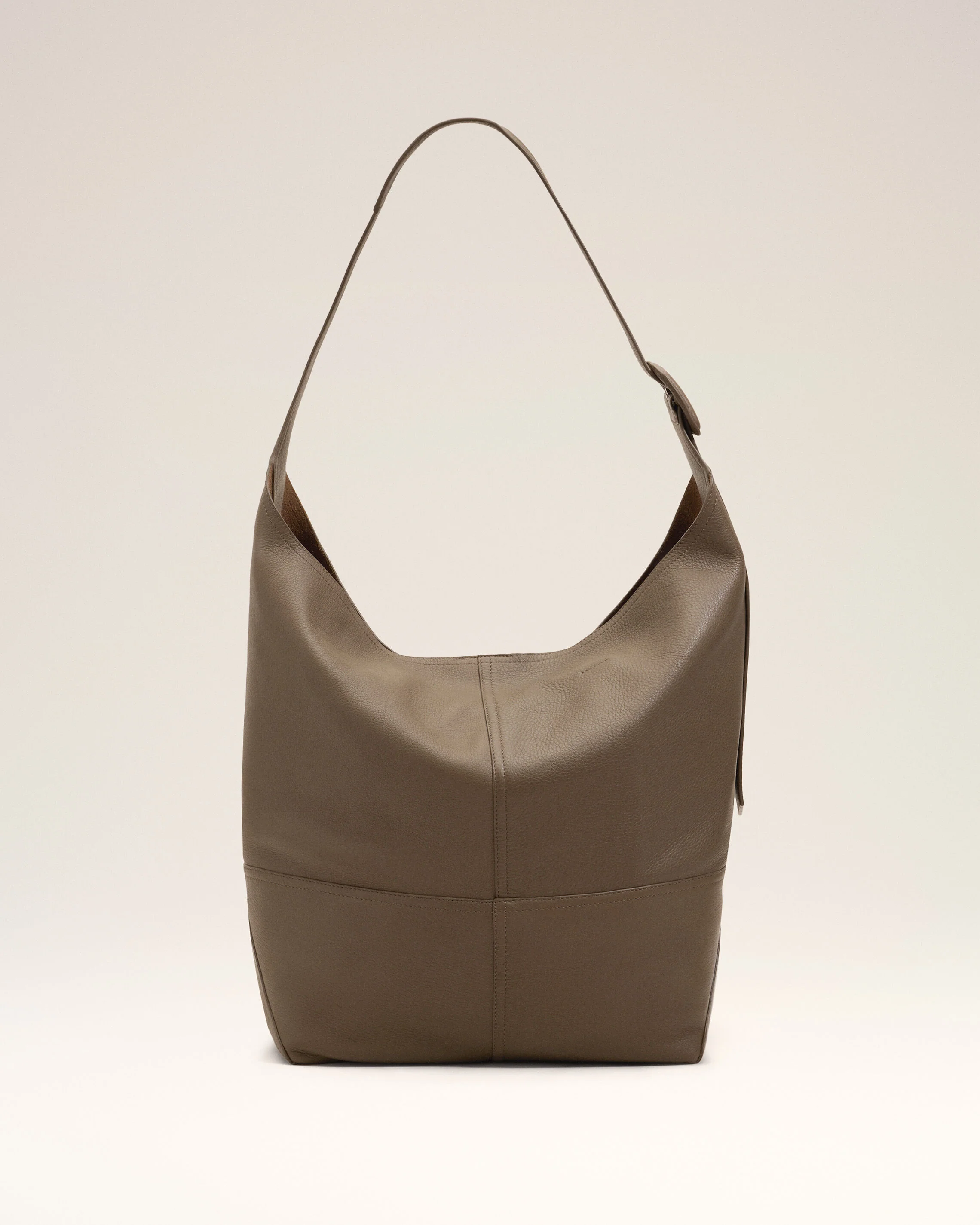 Sac crossbody Etienne marron en cuir de taurillon - Image 4