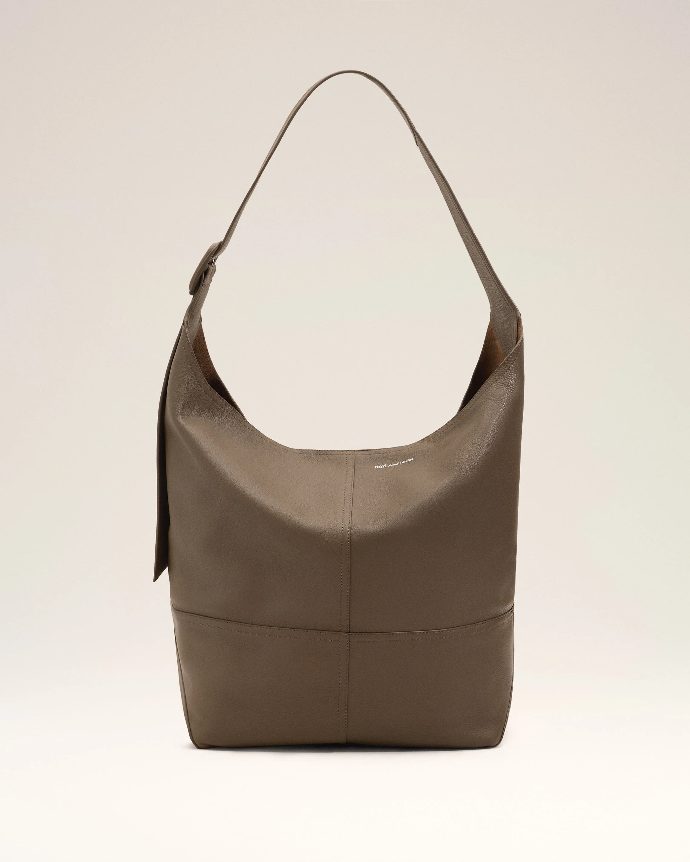 Sac crossbody Etienne marron en cuir de taurillon - Image 7