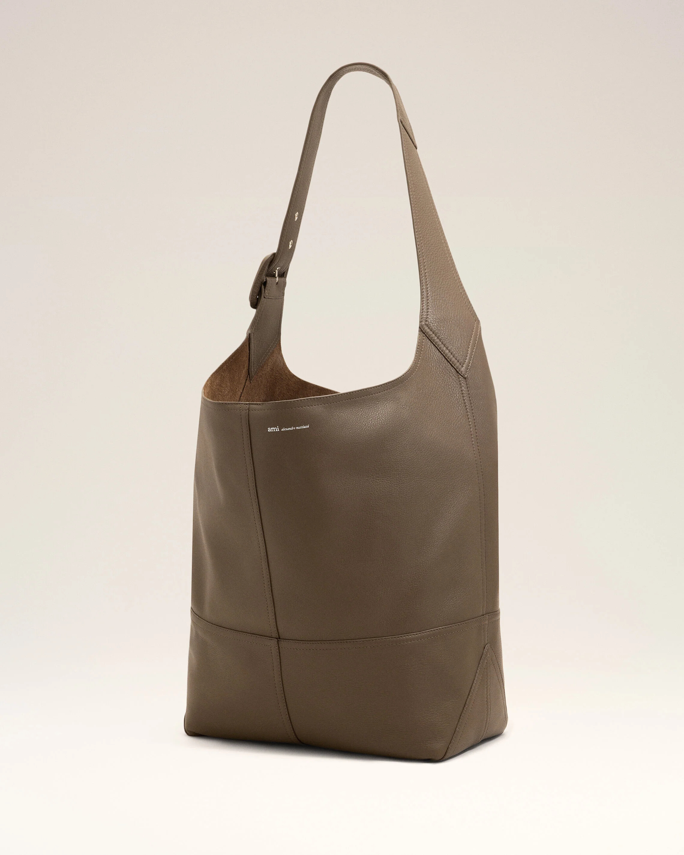 Sac crossbody Etienne marron en cuir de taurillon - Image 9