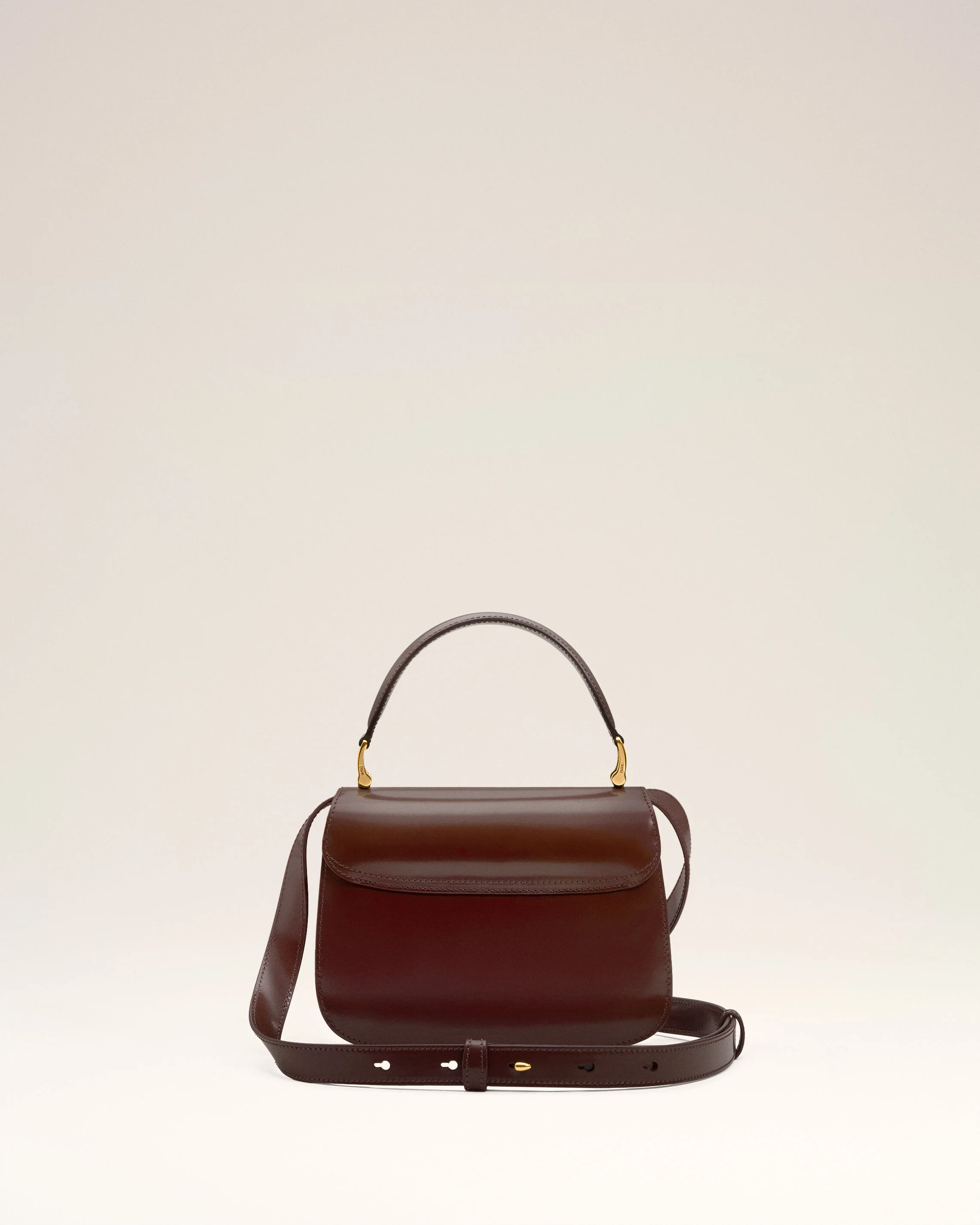 Sac Top Handle Bordeaux Paris Paris En Cuir Glacé - Image 4