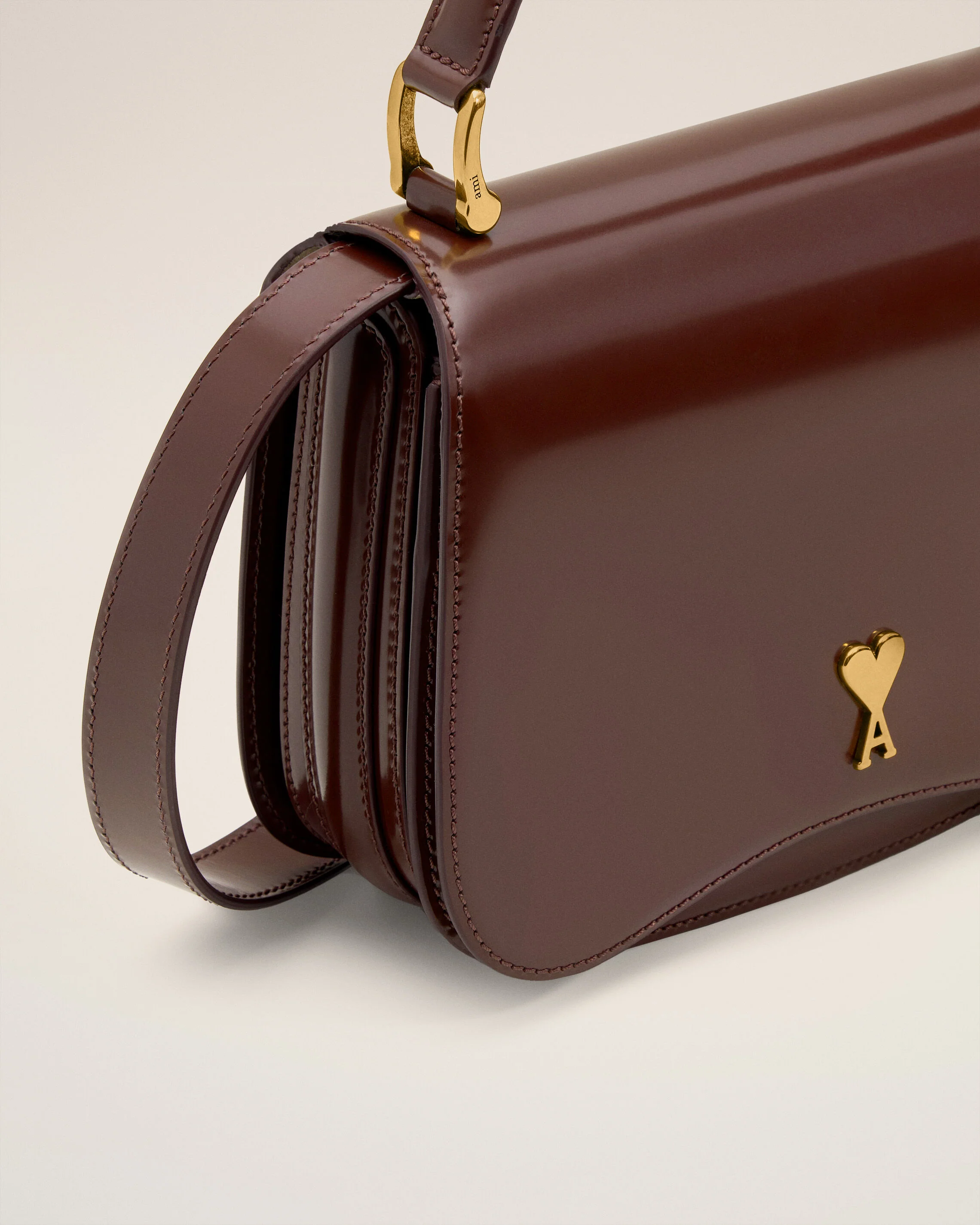 Sac Top Handle Bordeaux Paris Paris En Cuir Glacé - Image 5