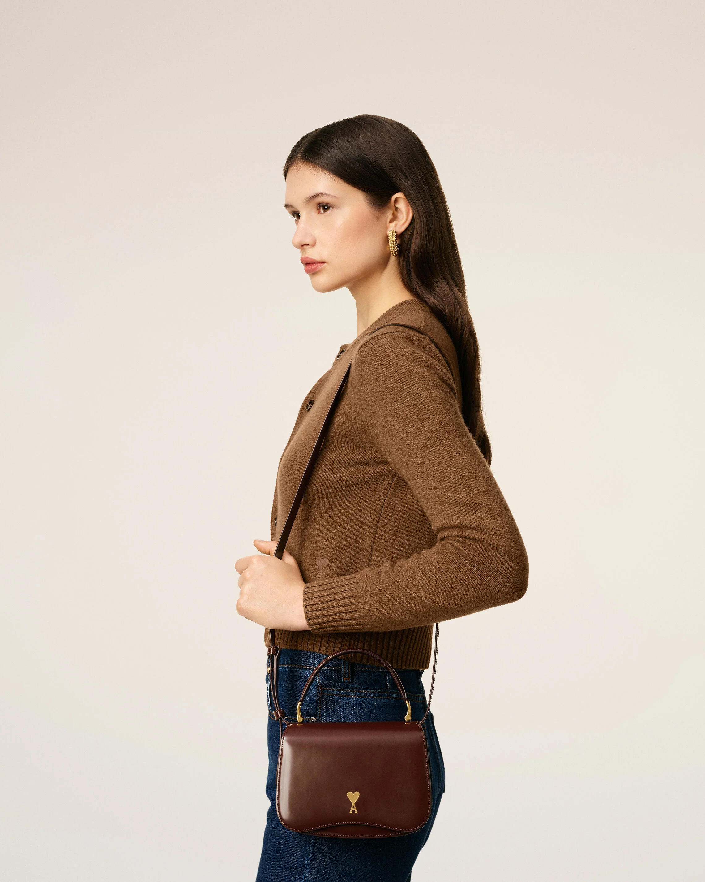Sac Top Handle Bordeaux Paris Paris En Cuir Glacé - Image 9