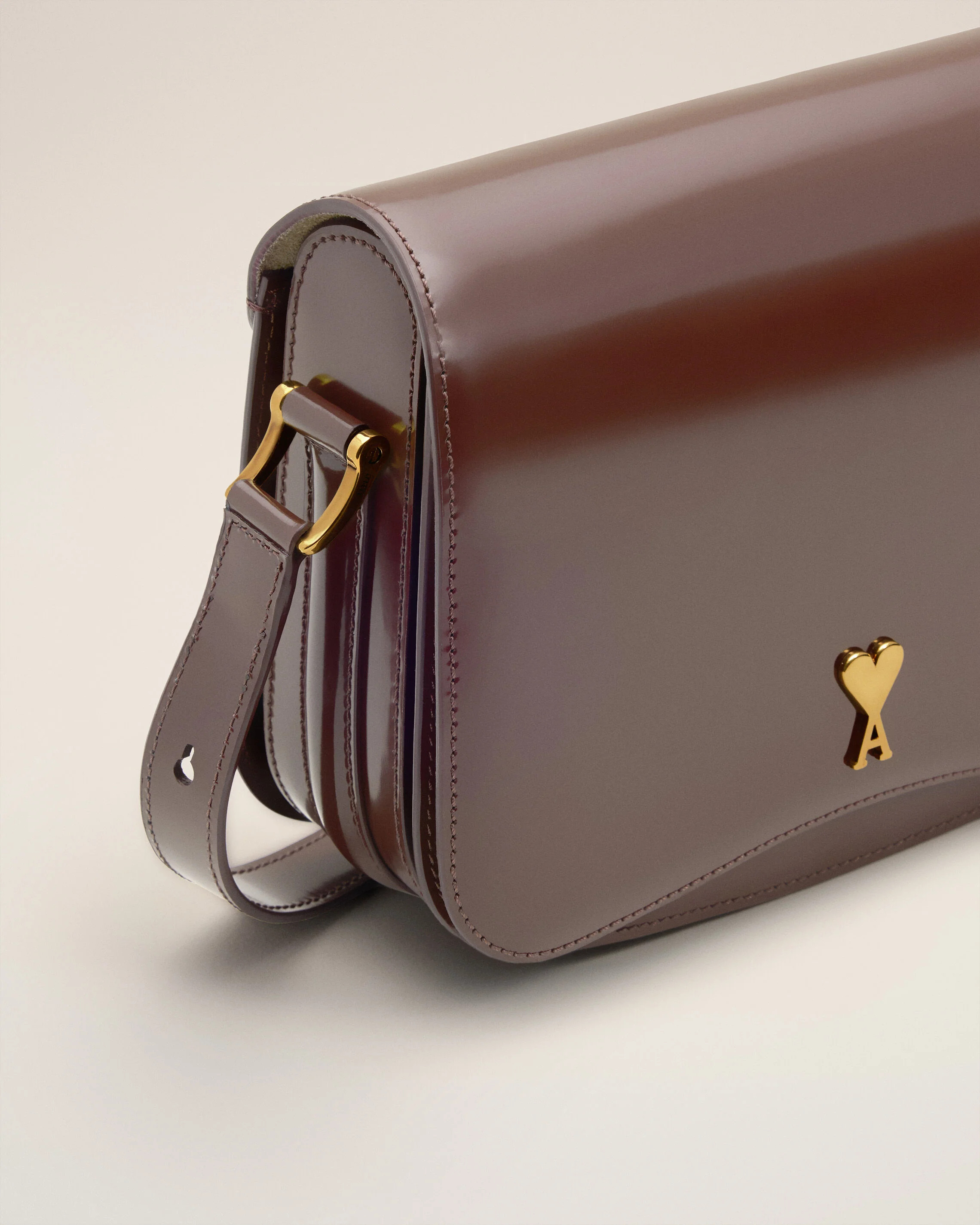 Sac Bordeaux Paris Paris En Cuir Glacé - Image 10