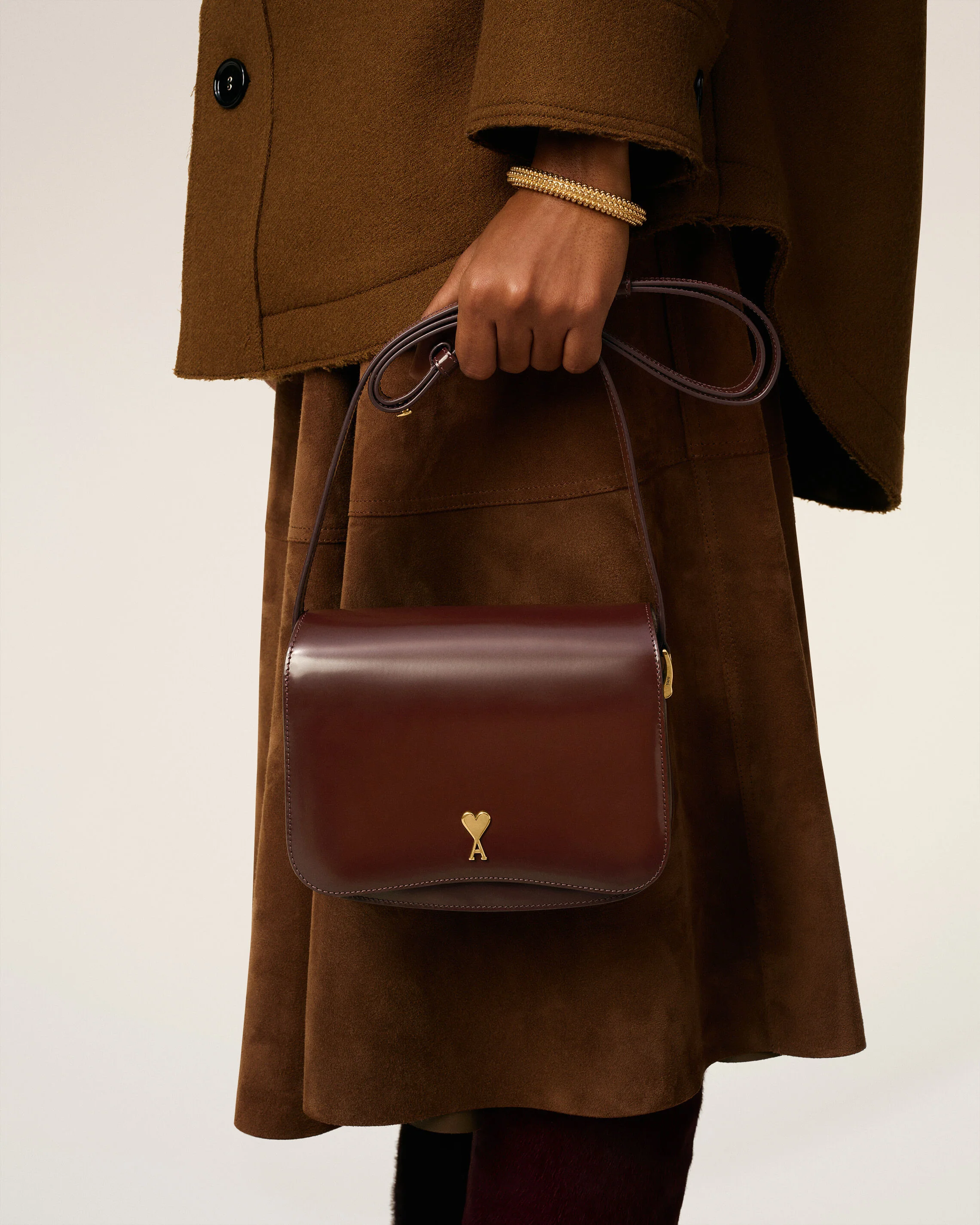 Sac Bordeaux Paris Paris En Cuir Glacé - Image 7