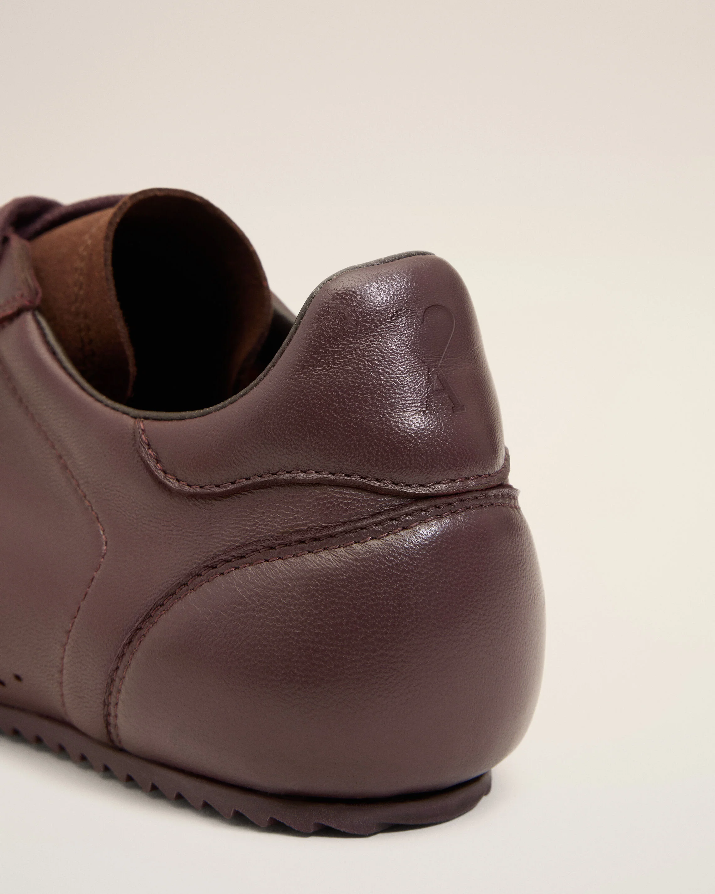 Baskets Soft Bordeaux Basses En Cuir Lisse - Image 10
