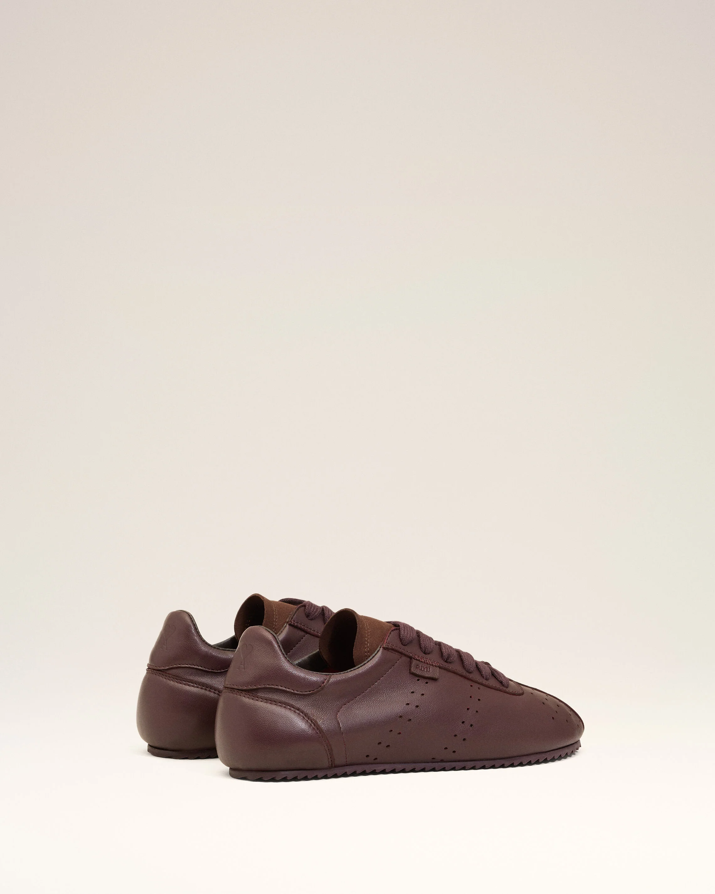 Baskets Soft Bordeaux Basses En Cuir Lisse - Image 4
