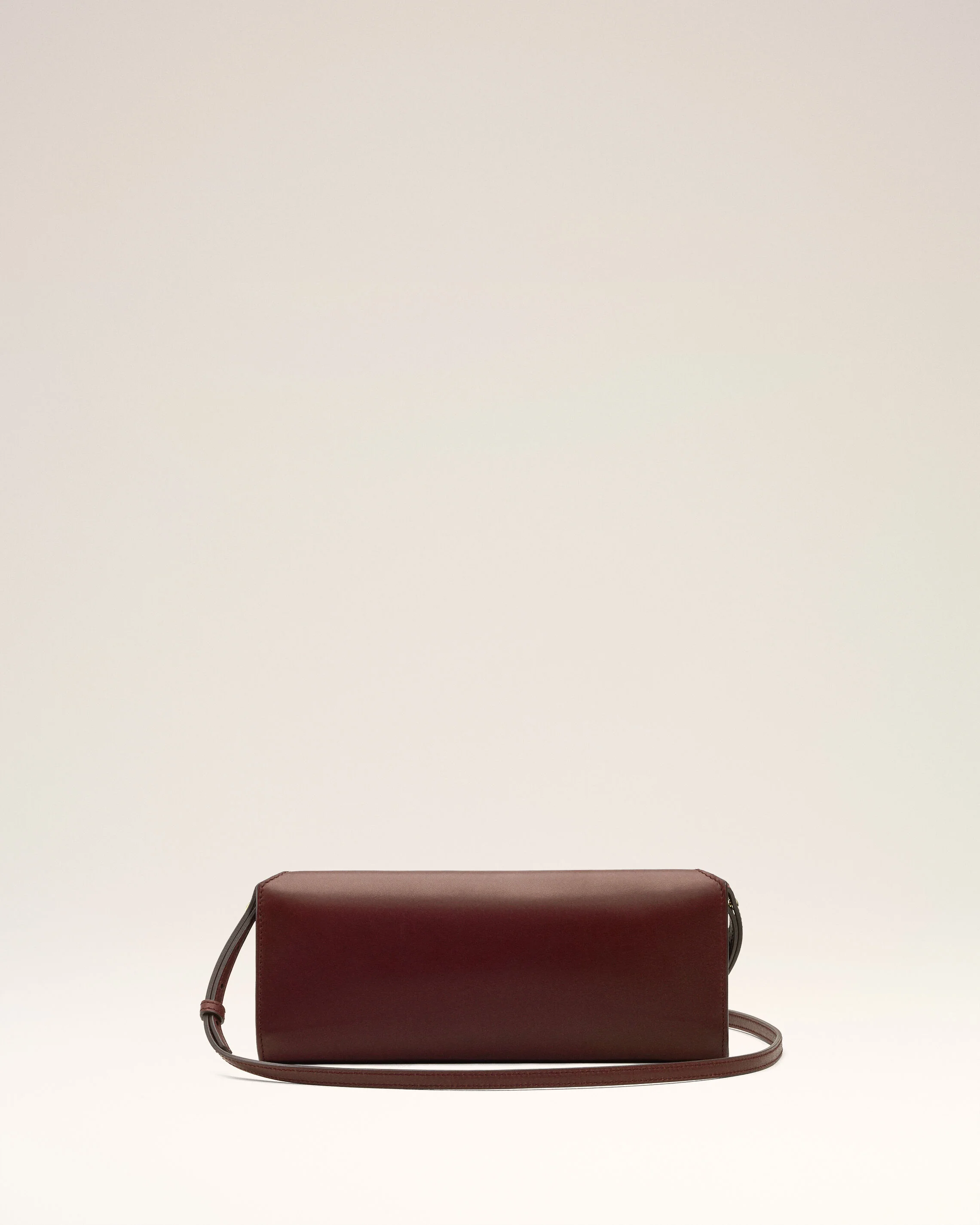 Pochette Bordeaux Mimi En Cuir Lisse - Image 4
