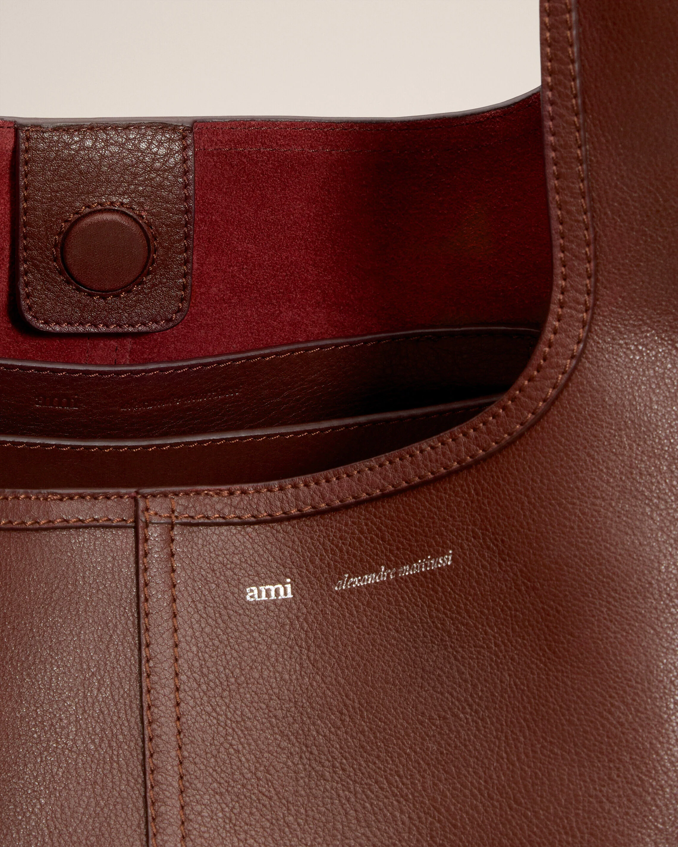 Sac Hobo Bordeaux Etienne En Cuir Souple - Image 6