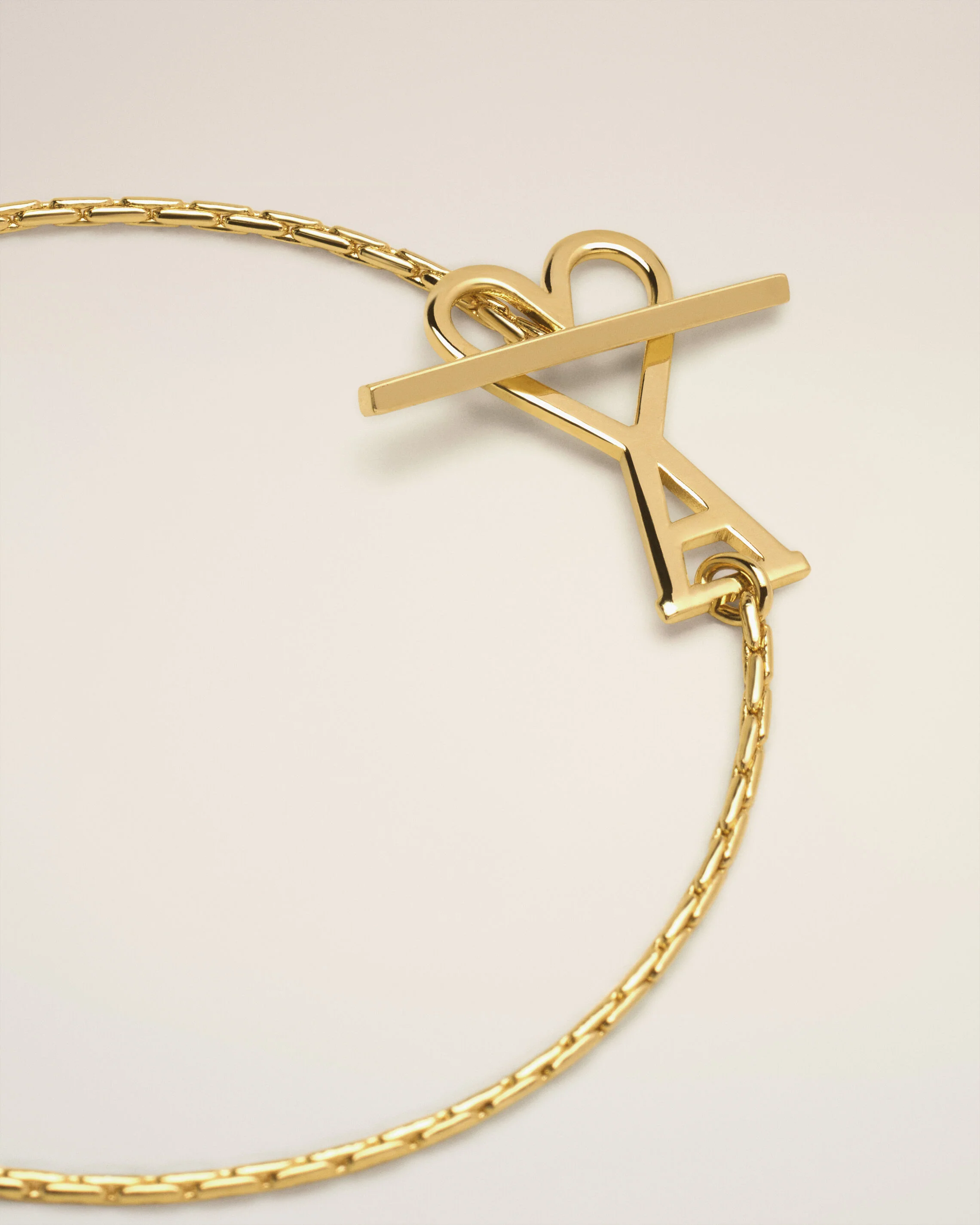 Collier Doré Chaine Ami De Coeur 2 En 1 En Laiton - Image 3