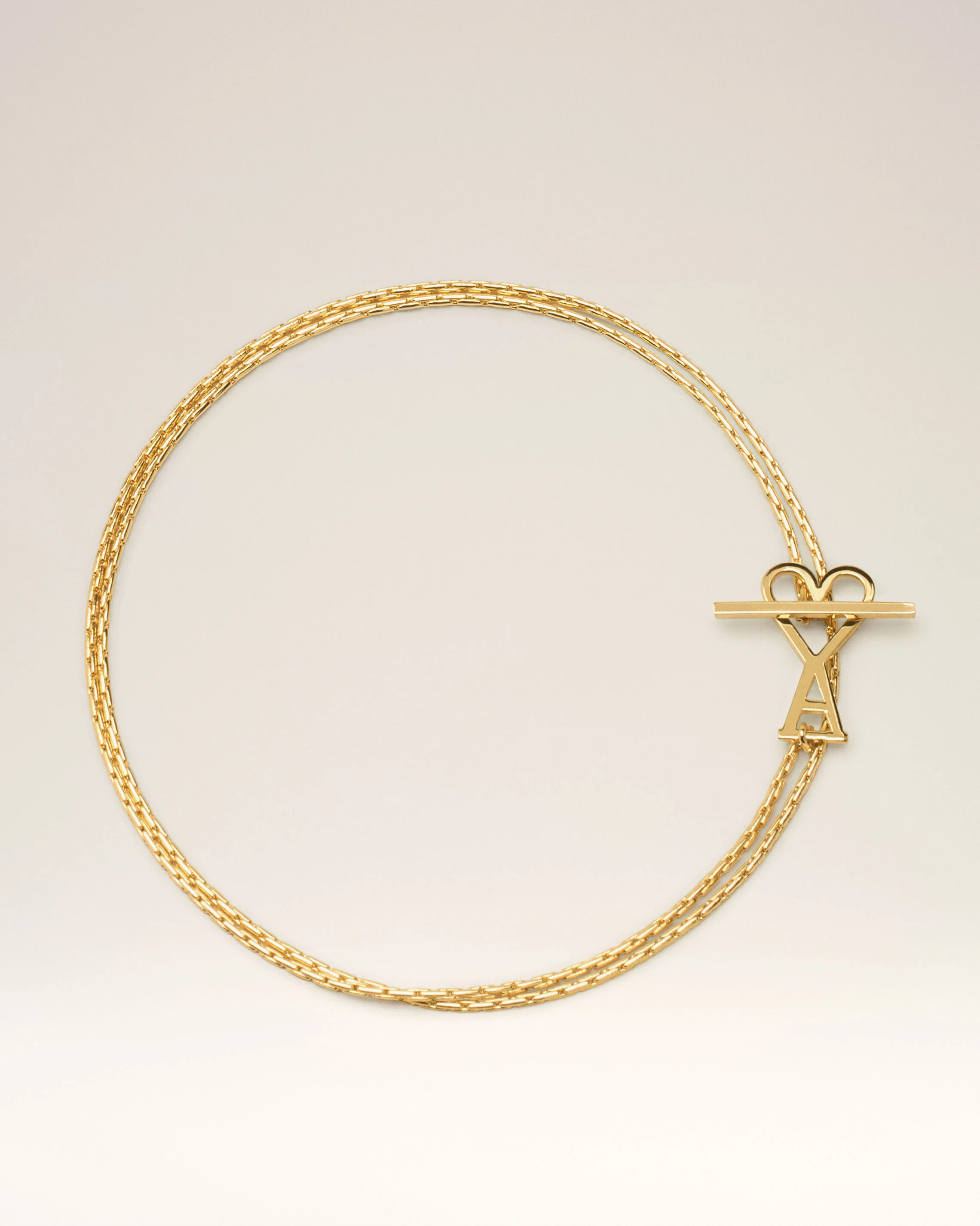 Collier Doré Chaine Ami De Coeur 2 En 1 En Laiton - Image 5