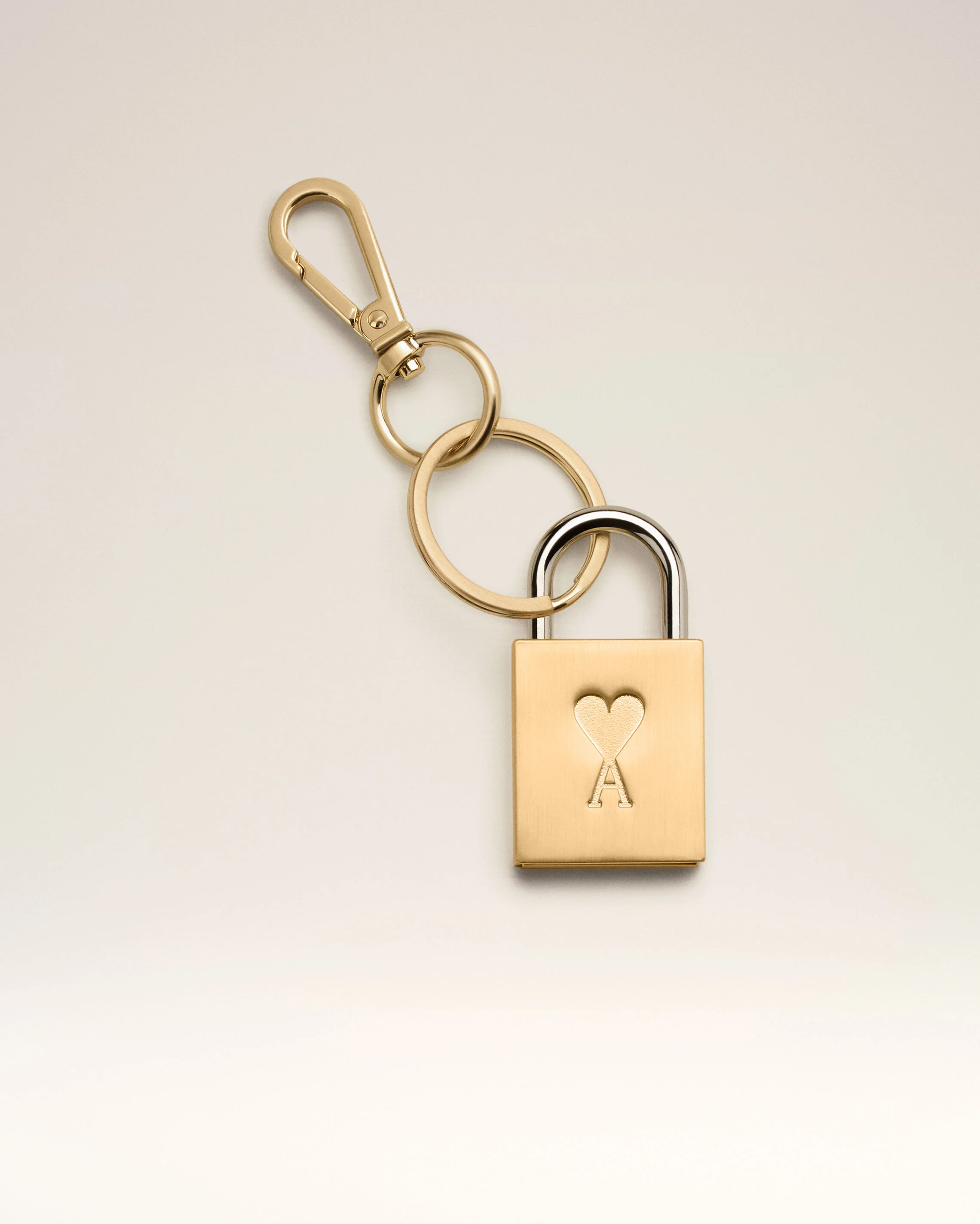 Porte-Clés Doré Cadenas Ami De Coeur en Métal - Image 3