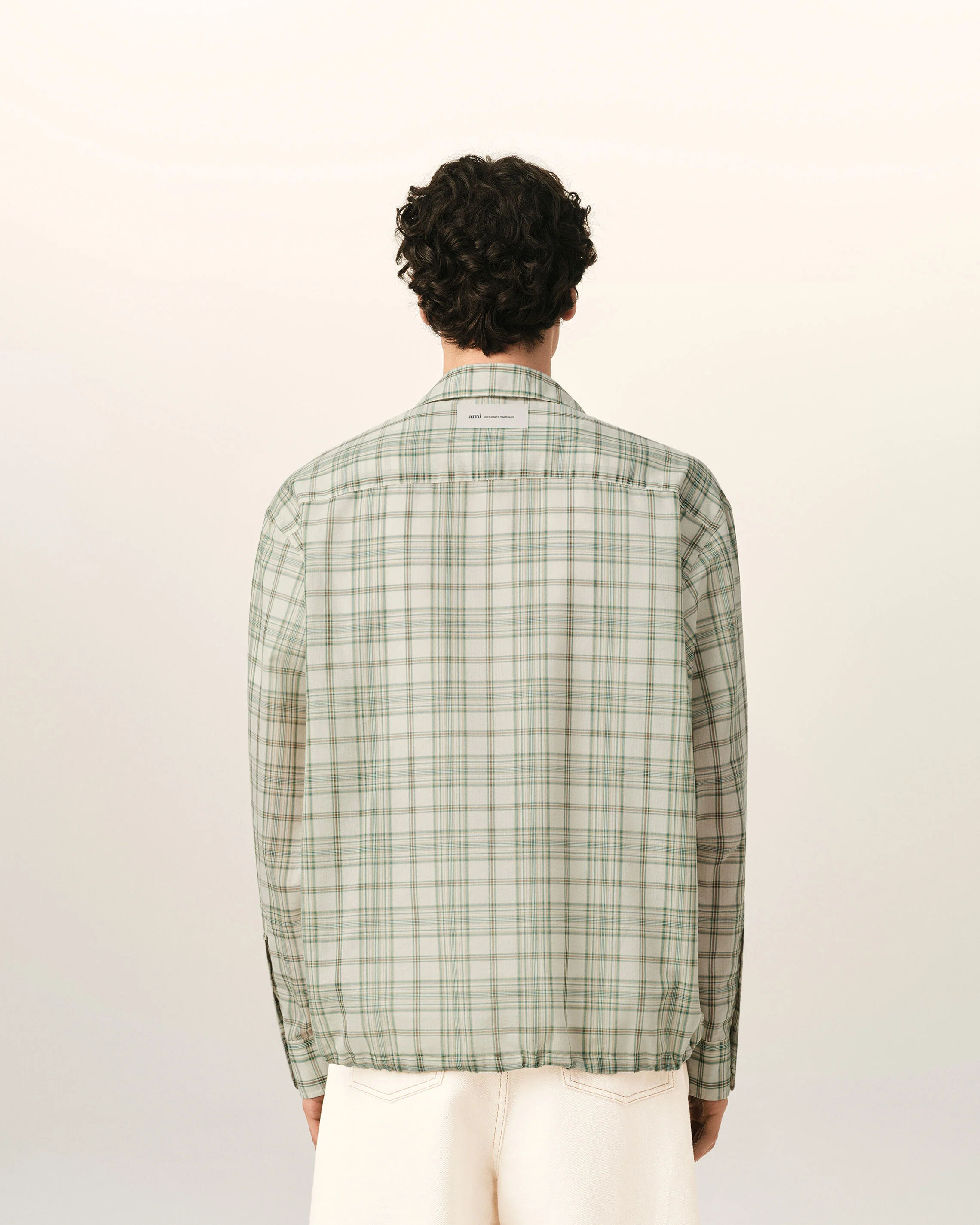 Chemise Boxy Verte À Carreaux En Coton - Image 5