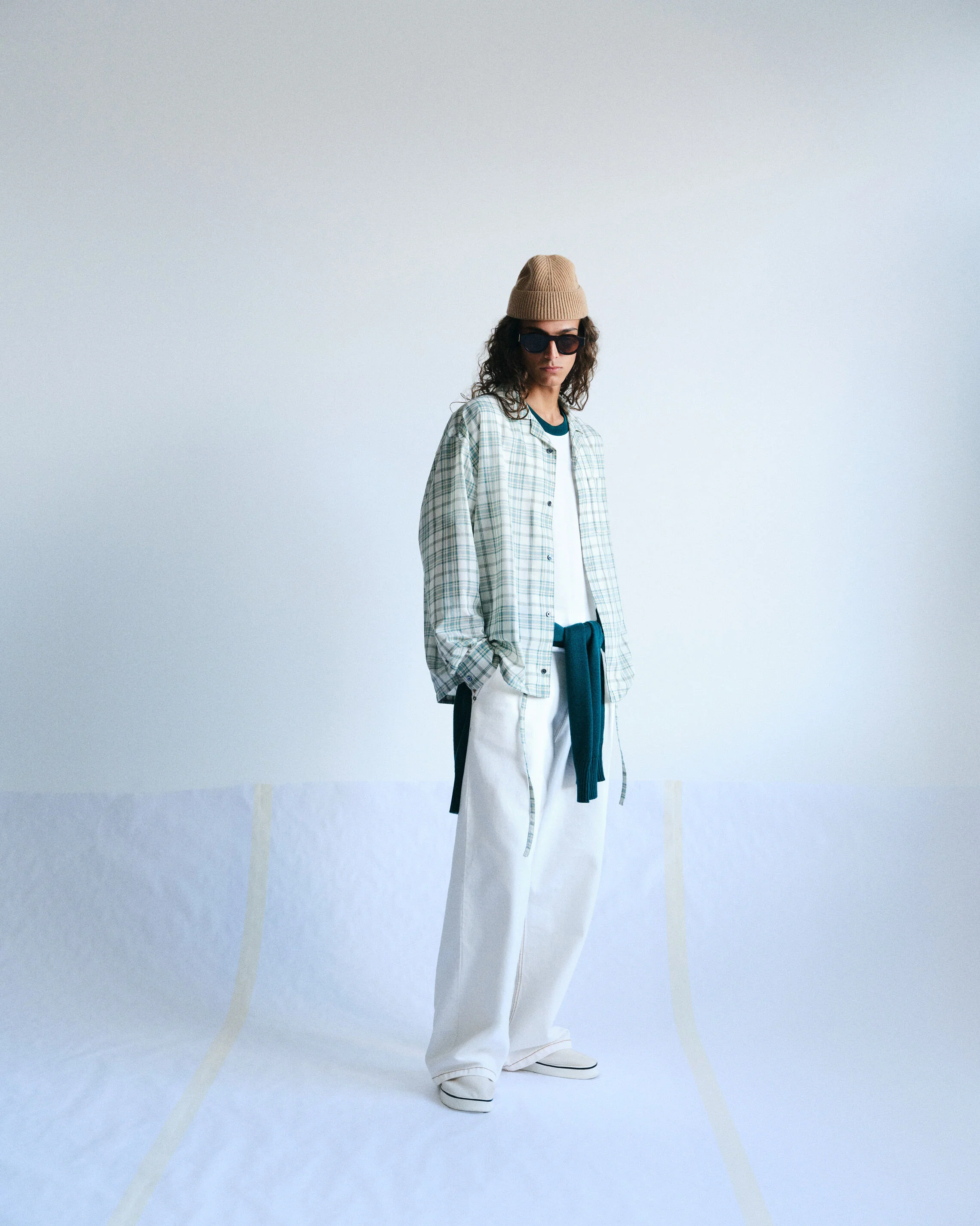 Chemise Boxy Verte À Carreaux En Coton - Image 7