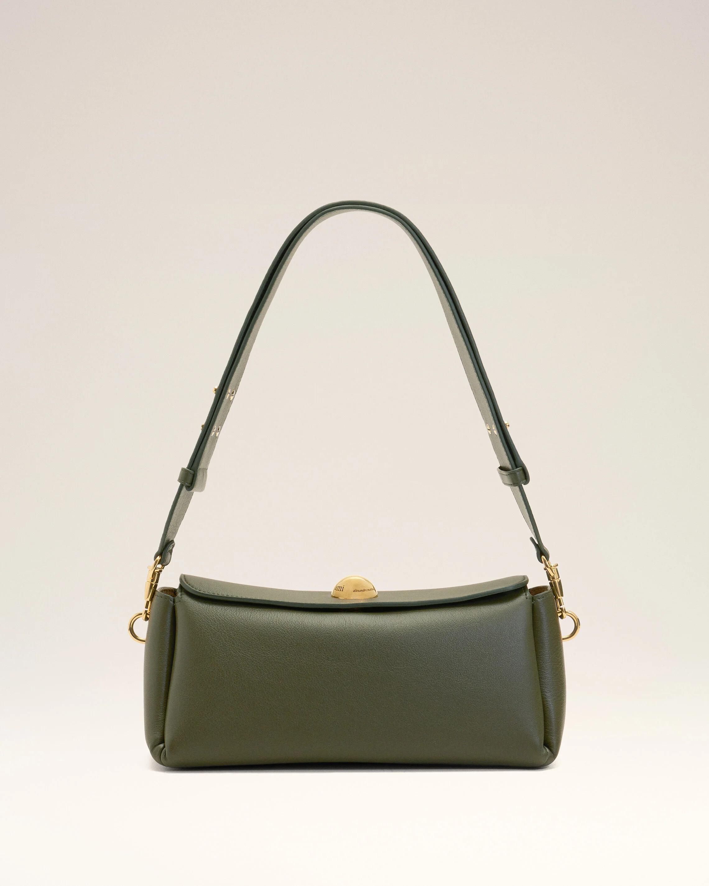 Sac Carrousel Vert en Cuir De Veau - Image 8