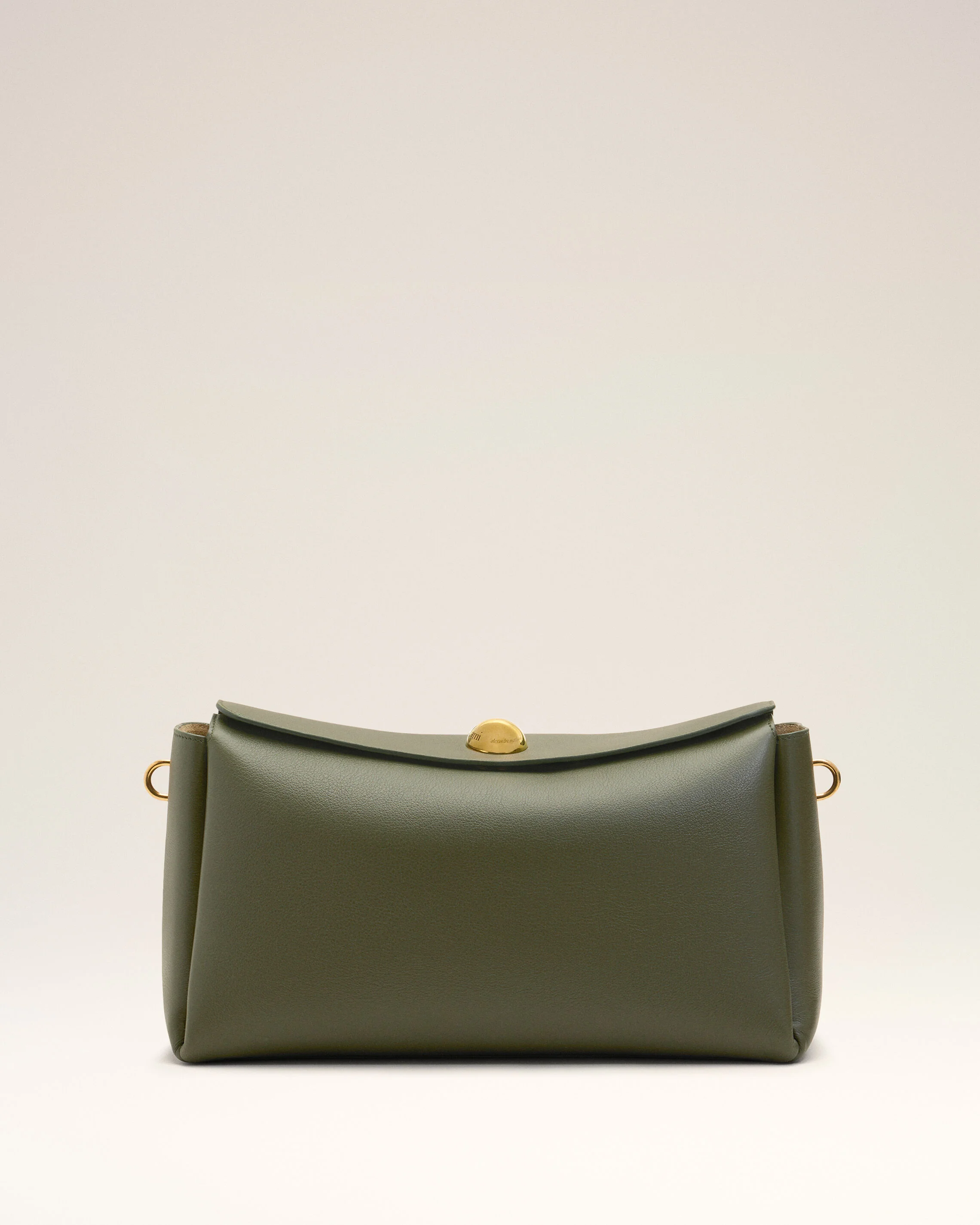 Sac Carrousel Moyen Vert en Cuir De Veau - Image 3