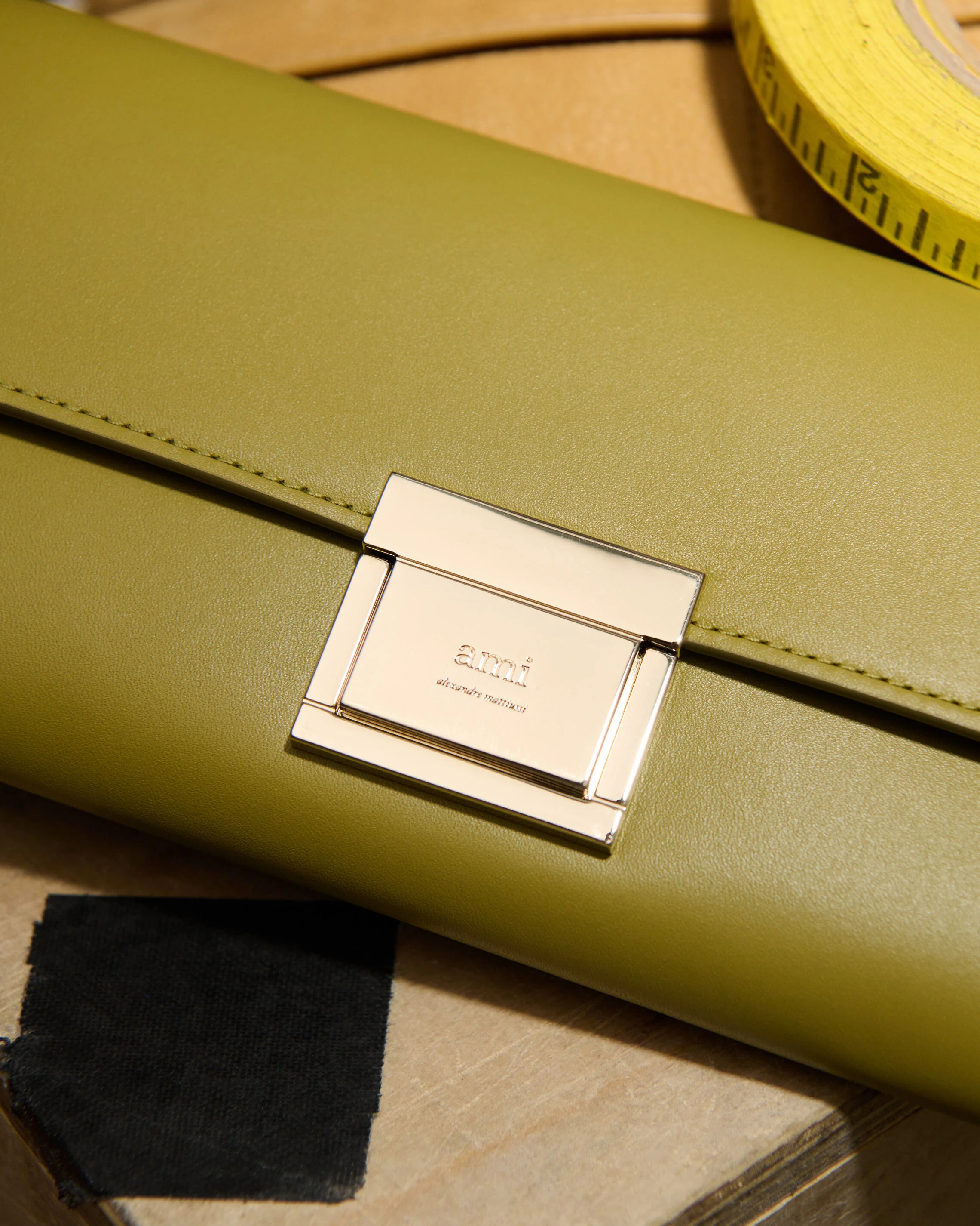 Pochette Mimi Vert en Cuir De Veau - Image 16