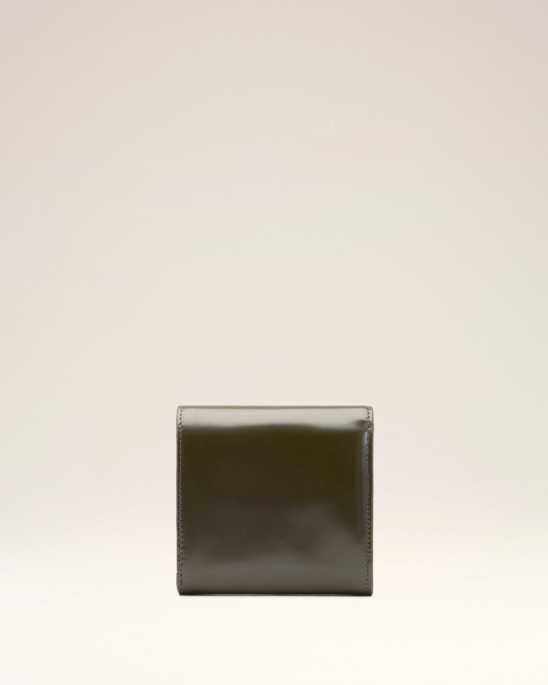 Portefeuille Compact Paris Paris Vert en Cuir De Veau - Image 2