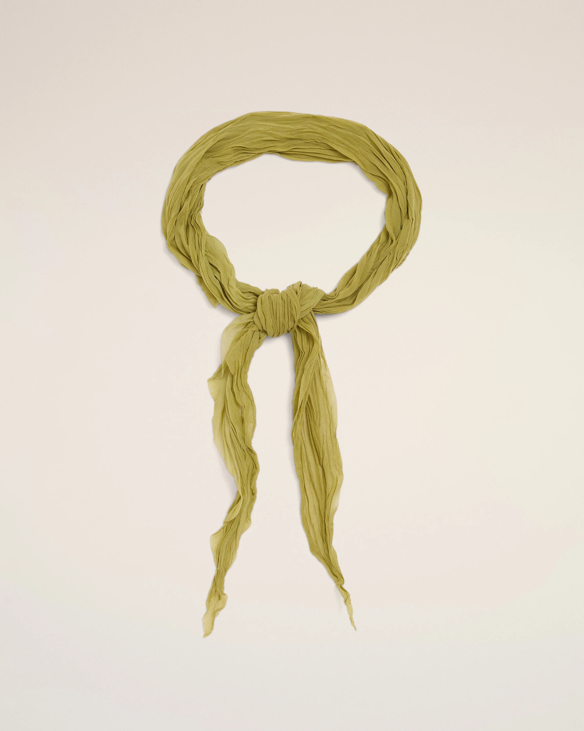 Foulard Vert Froissé