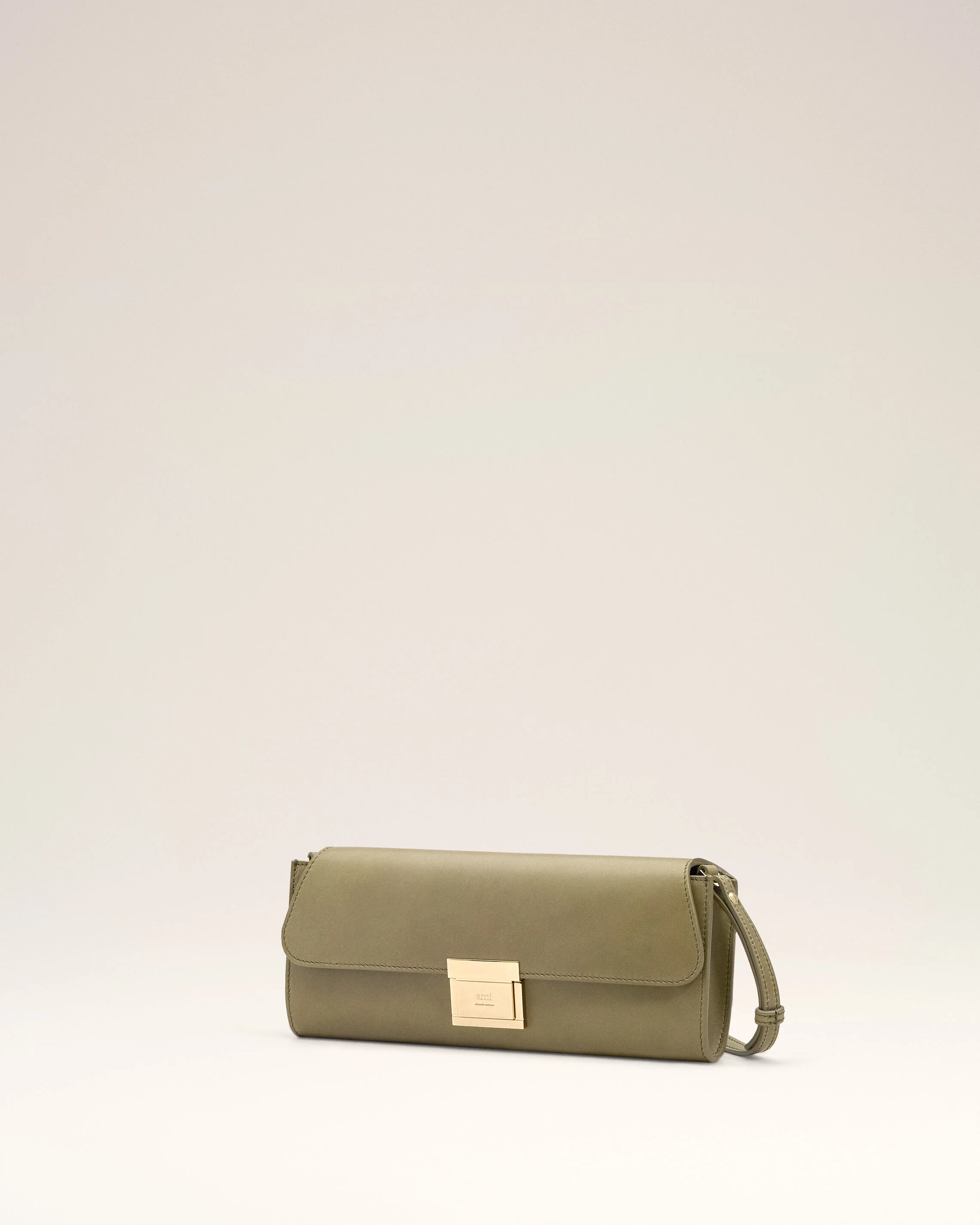 Pochette Vert Mimi En Cuir Lisse - Image 3