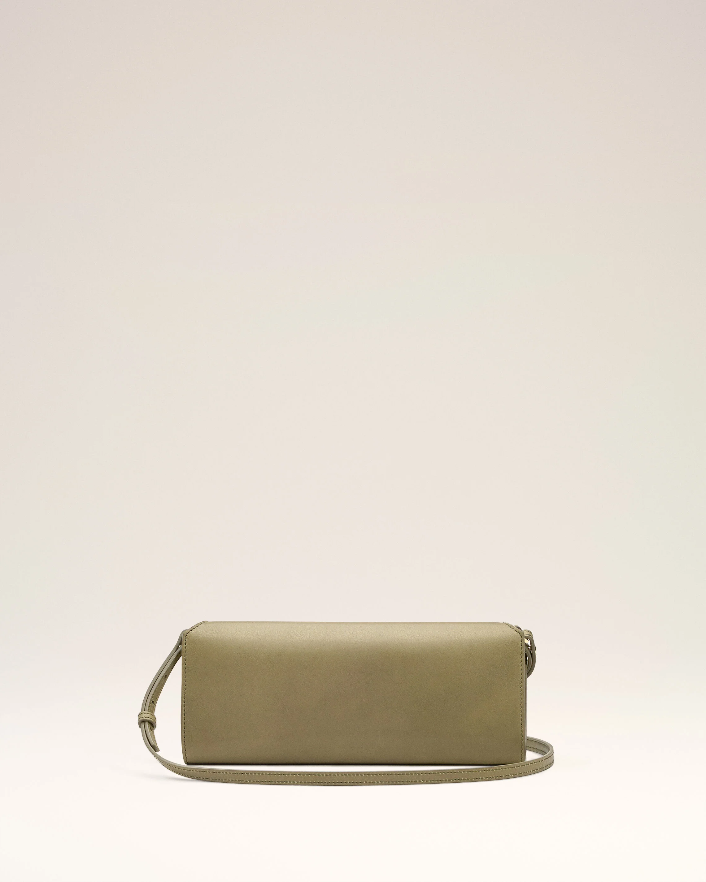 Pochette Vert Mimi En Cuir Lisse - Image 4