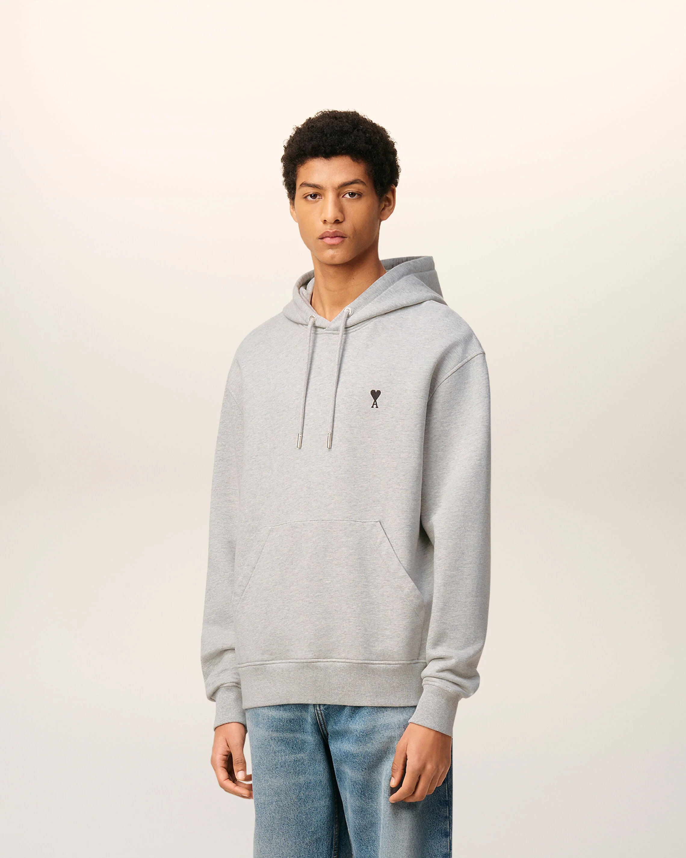 Hoodie gris en coton Ami de Coeur - Image 6
