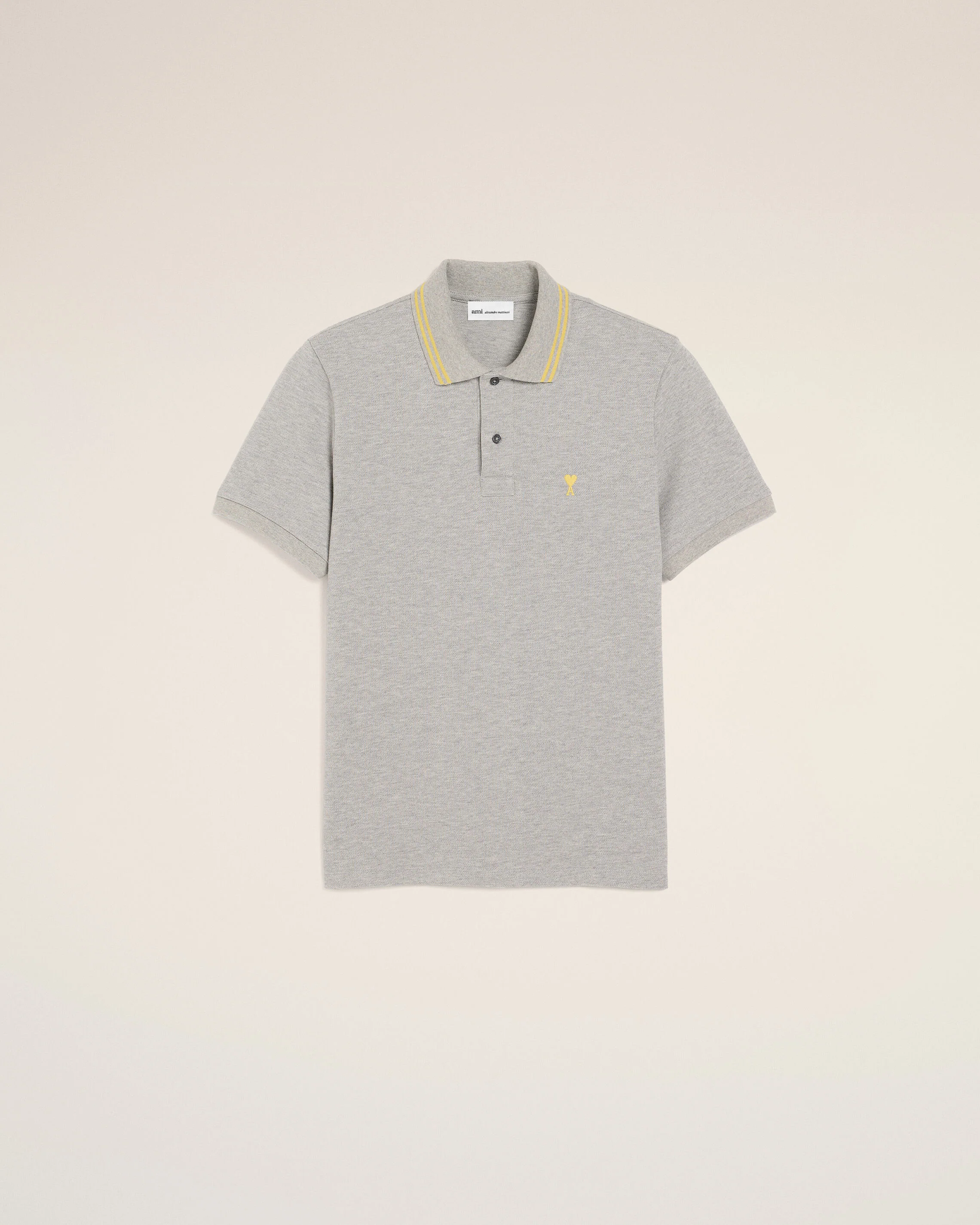 Polo Gris Ami De Coeur En Coton