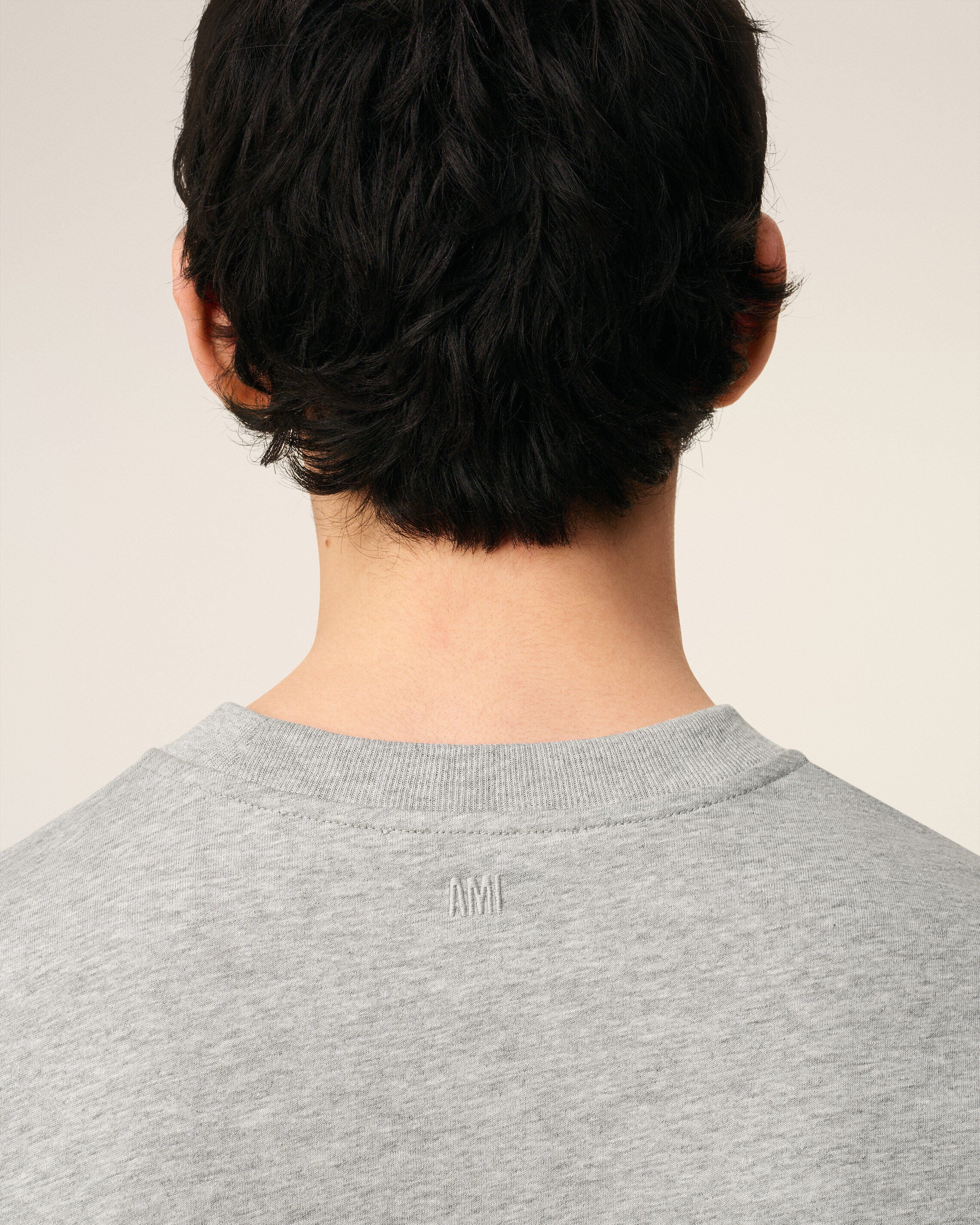 T-shirt gris en coton Ami de Coeur - Image 4