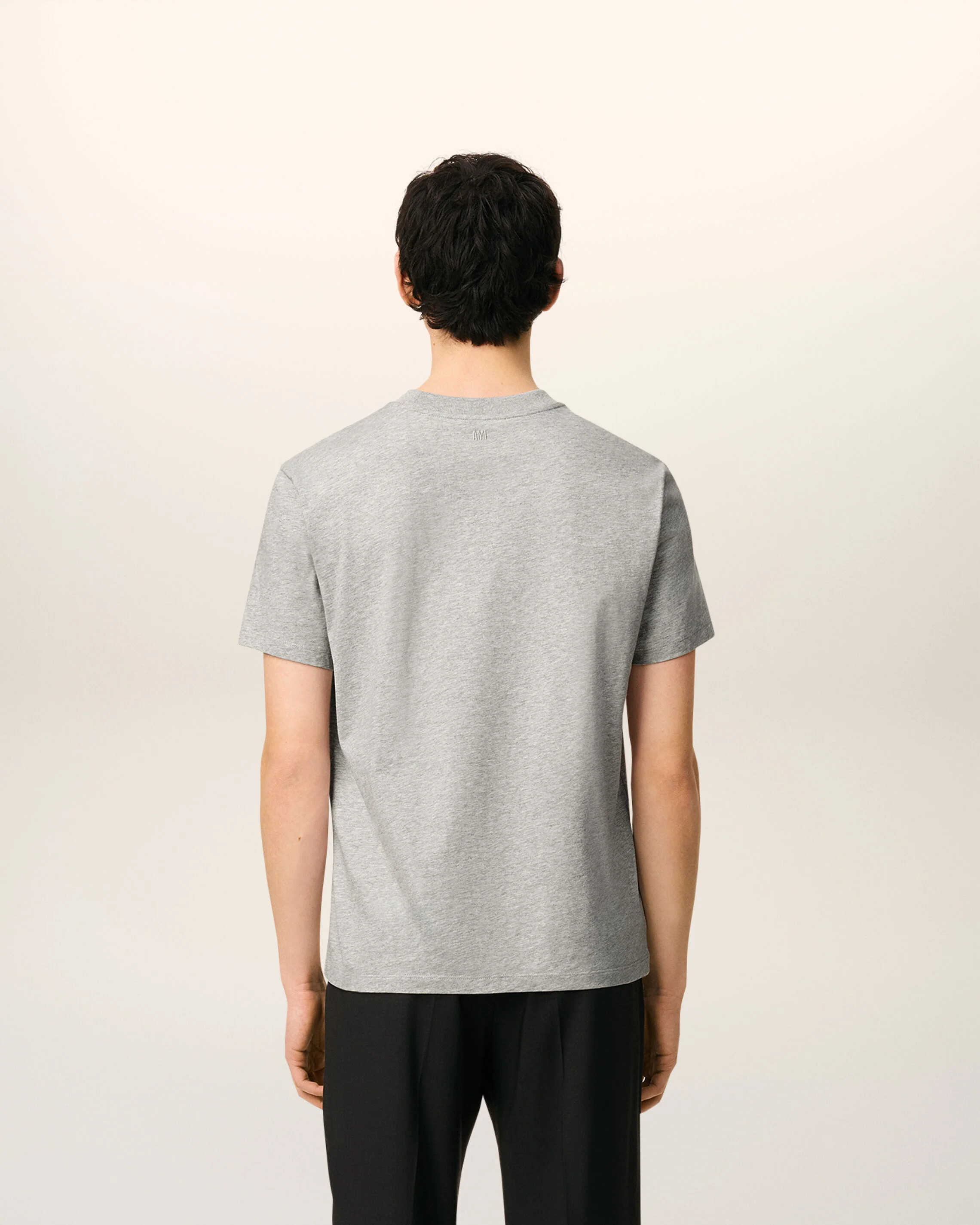 T-shirt gris en coton Ami de Coeur - Image 5