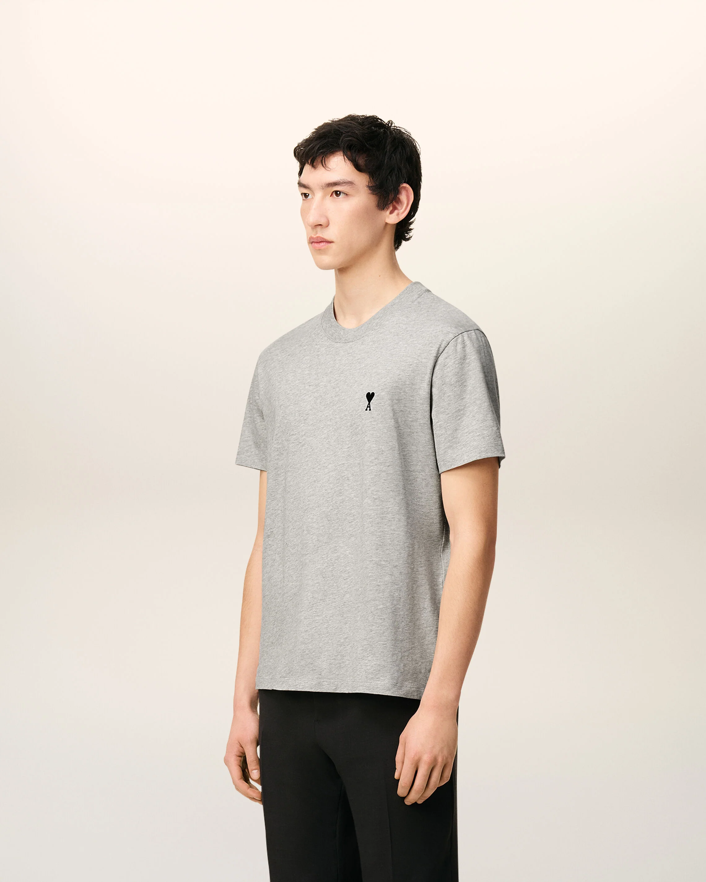 T-shirt gris en coton Ami de Coeur - Image 6