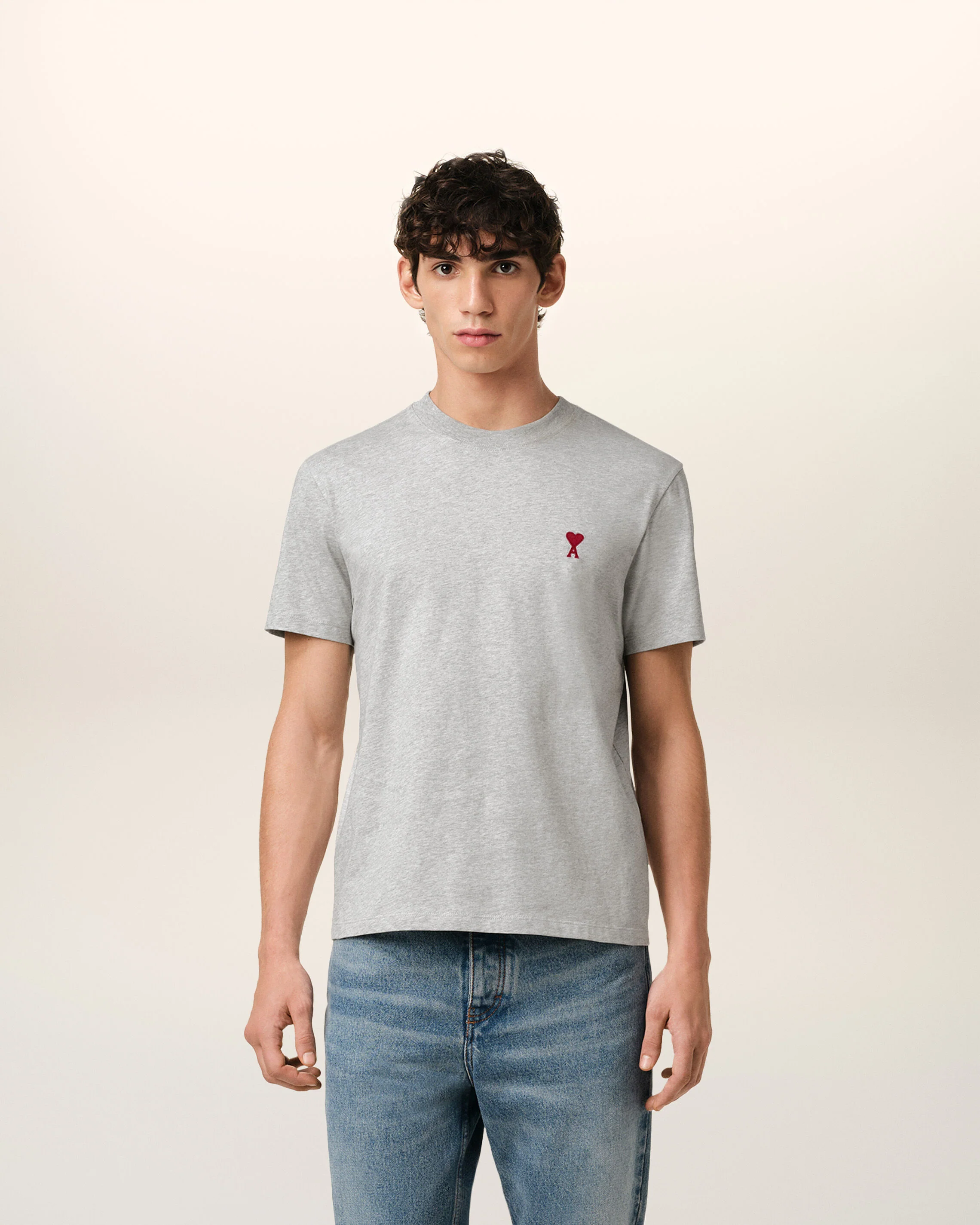 T-Shirt Gris Ami de Coeur En Coton - Image 2