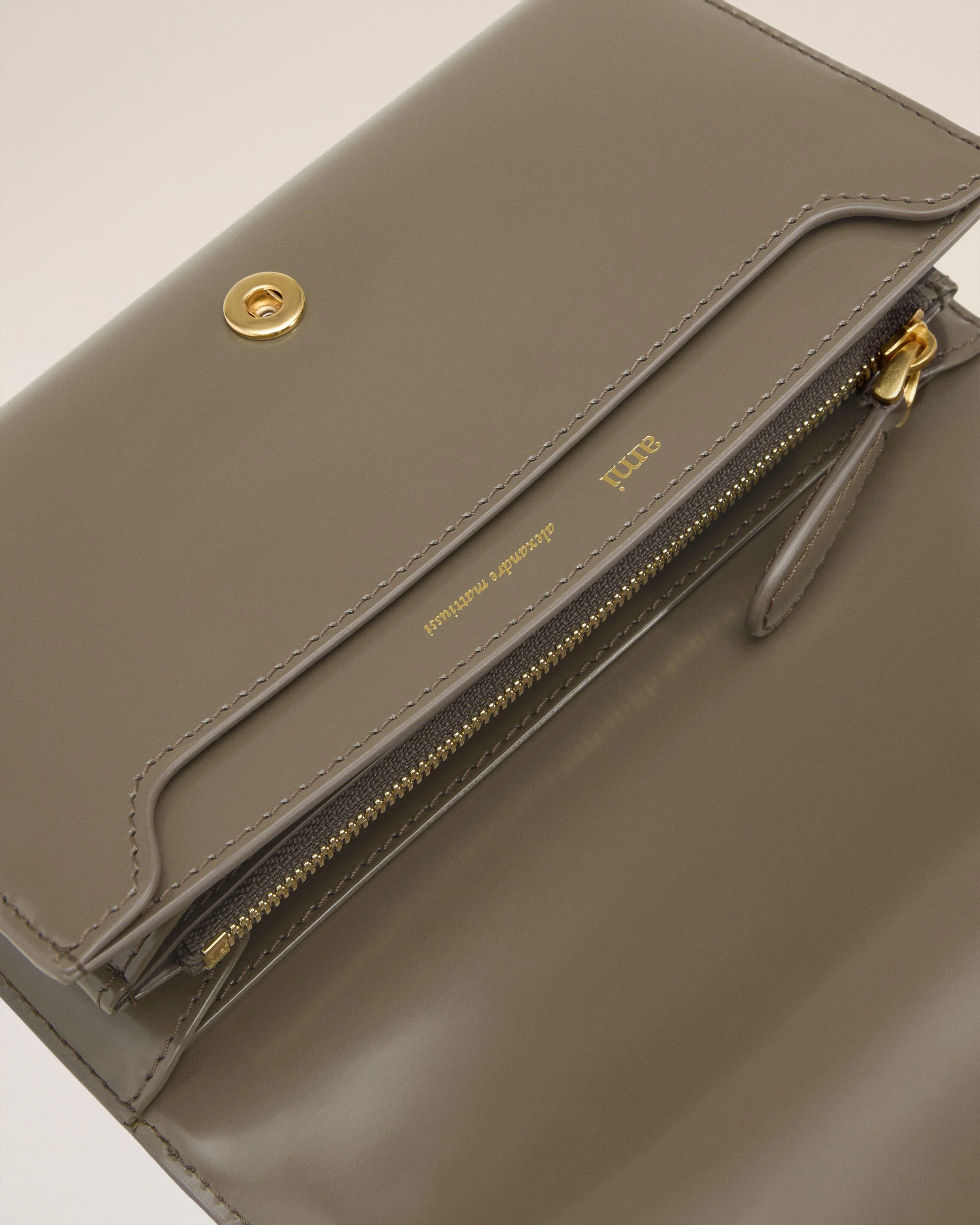 Portefeuille Continental Gris Paris Paris En Cuir Glacé - Image 6