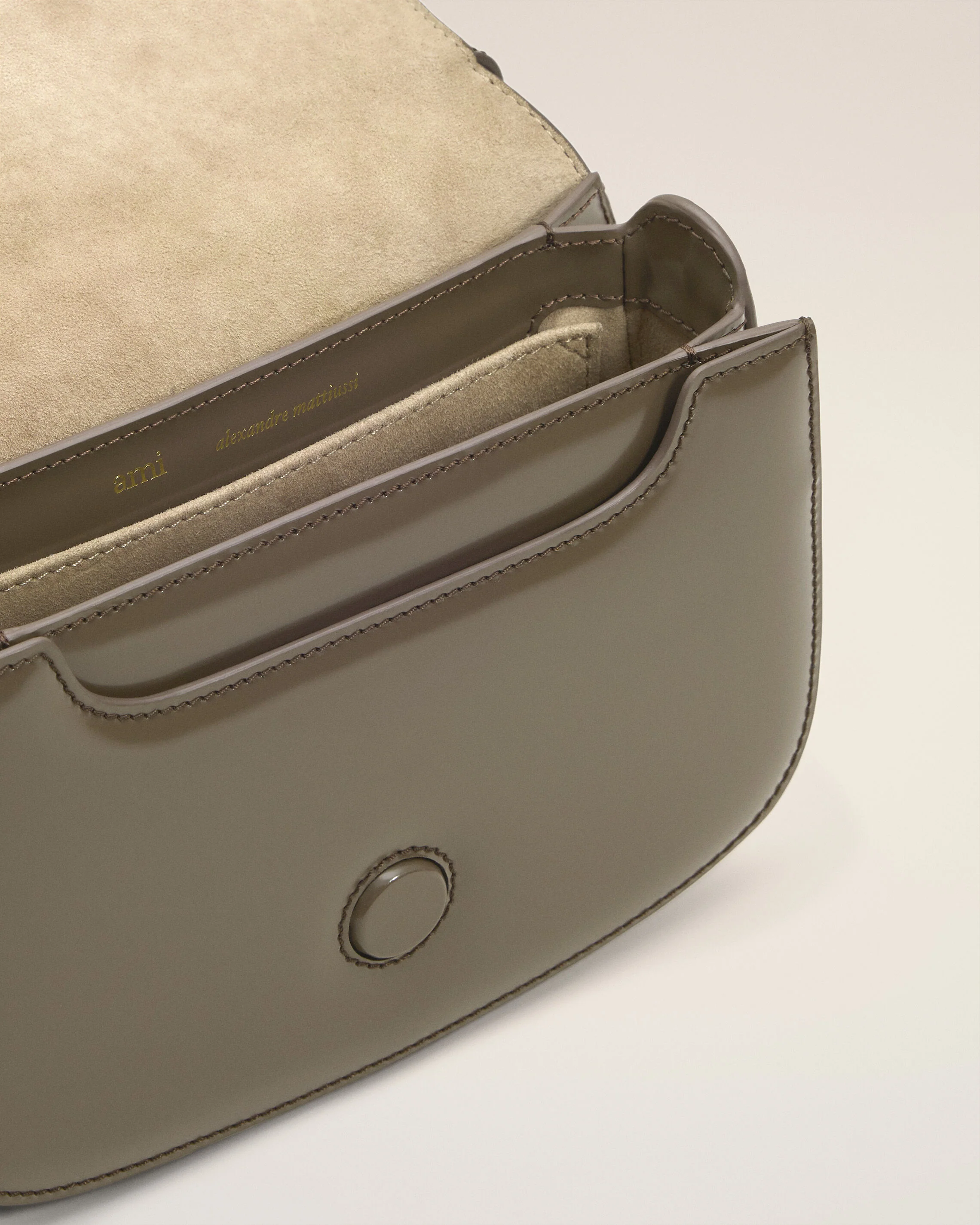Sac Top Handle Gris Paris Paris En Cuir Glacé - Image 6