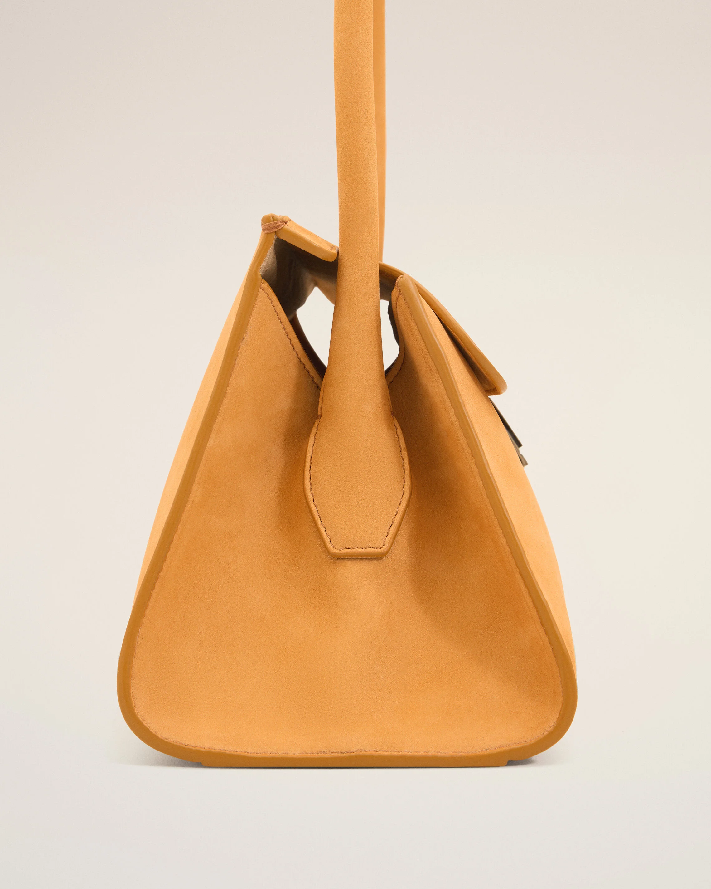 Petit Sac Mimi Orange en Cuir De Veau - Image 5