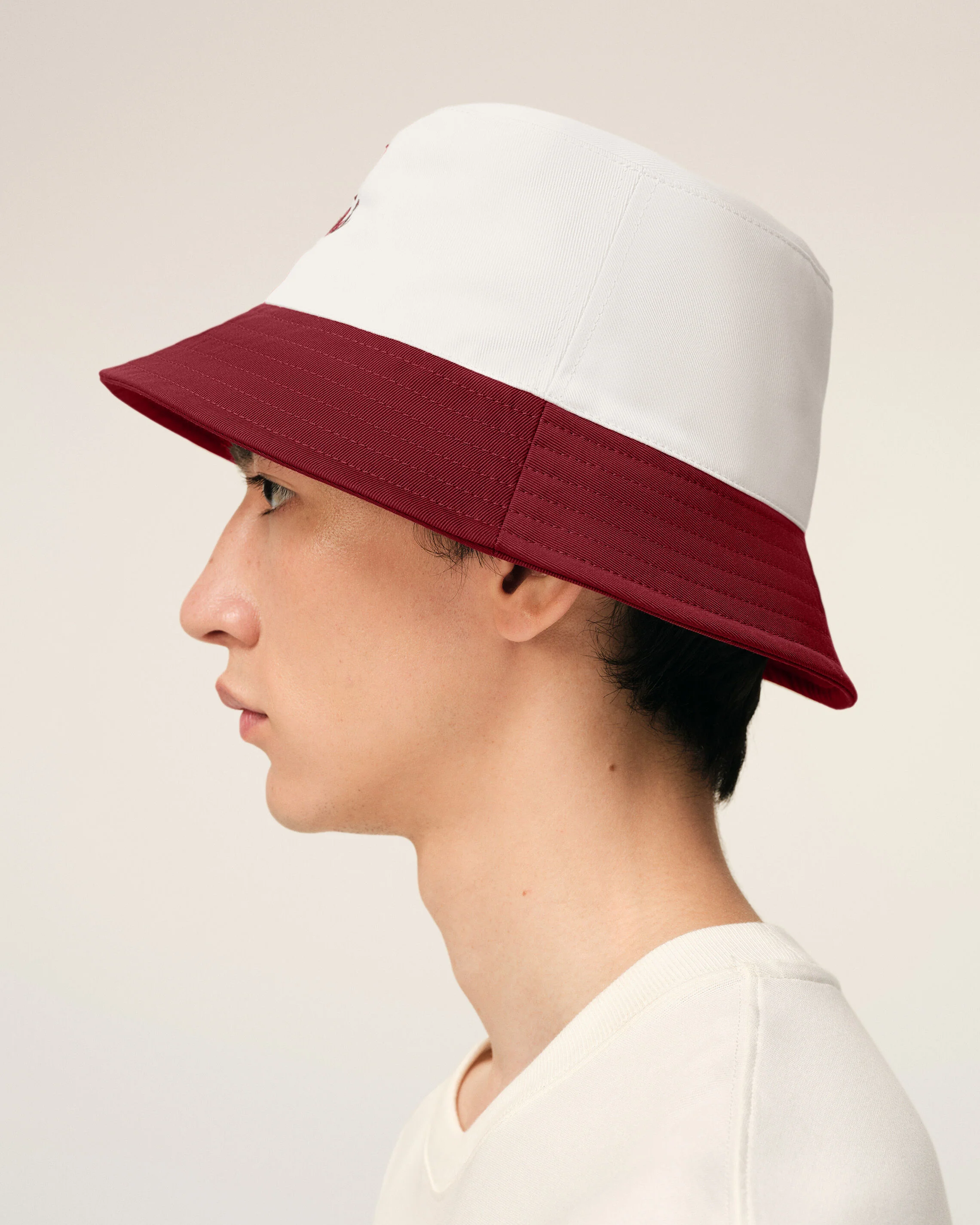 Bob Rouge Et Blanc Ami Paris en Coton - Image 5