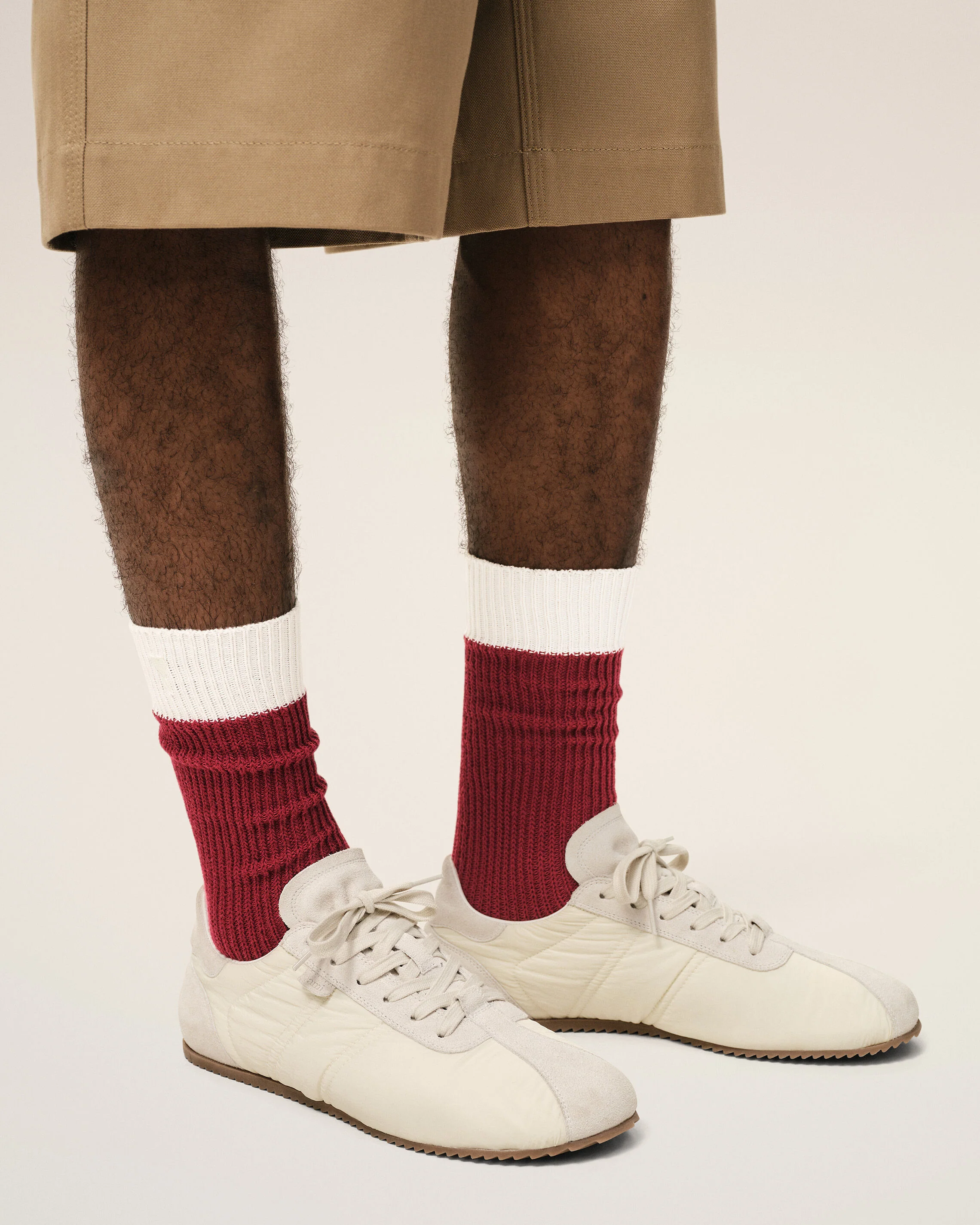 Chaussettes Rouges Et Blanches en Coton - Image 2