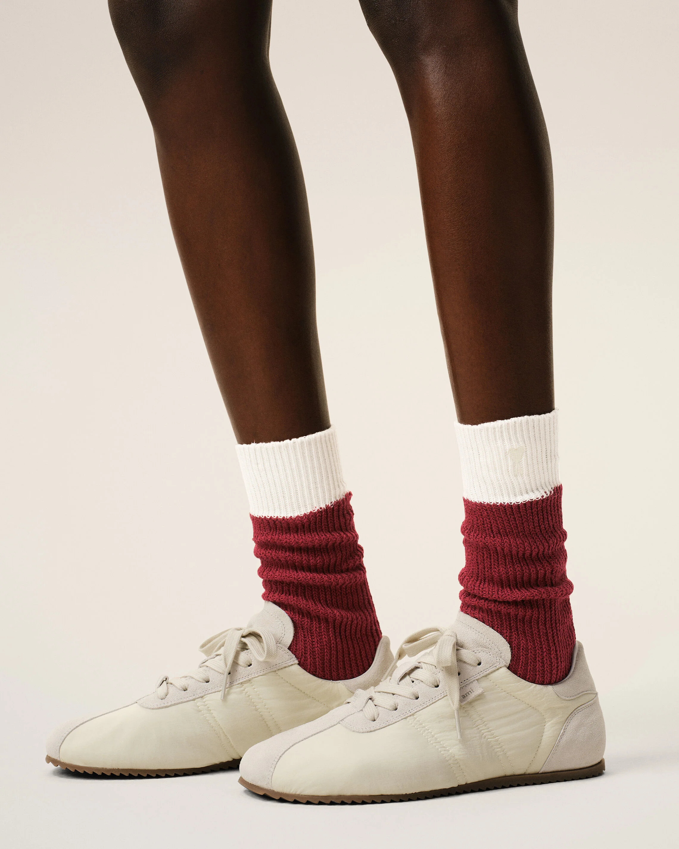 Chaussettes Rouges Et Blanches en Coton - Image 5