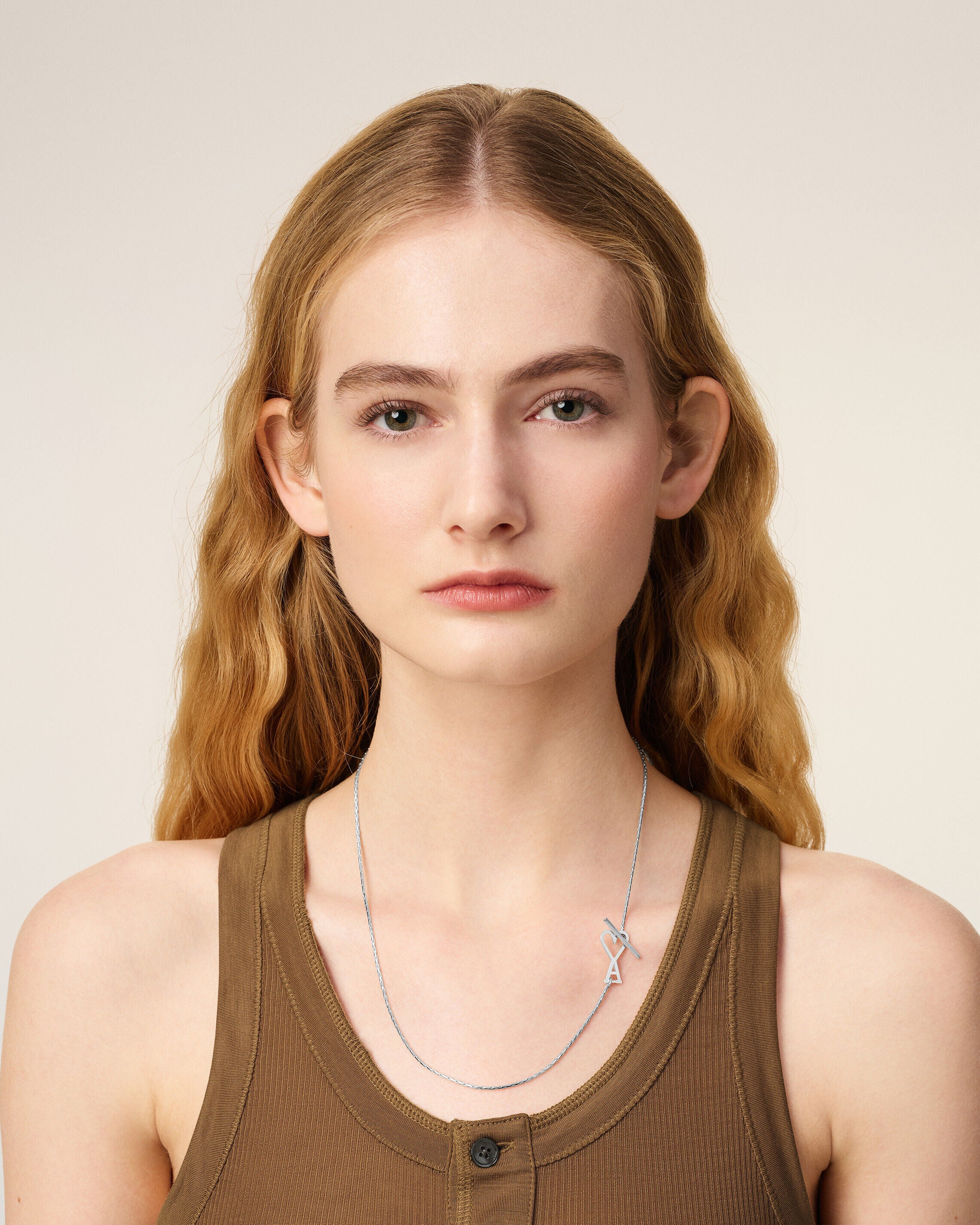 Collier Argenté Chaine Ami De Coeur 2 En 1 En Laiton - Image 6
