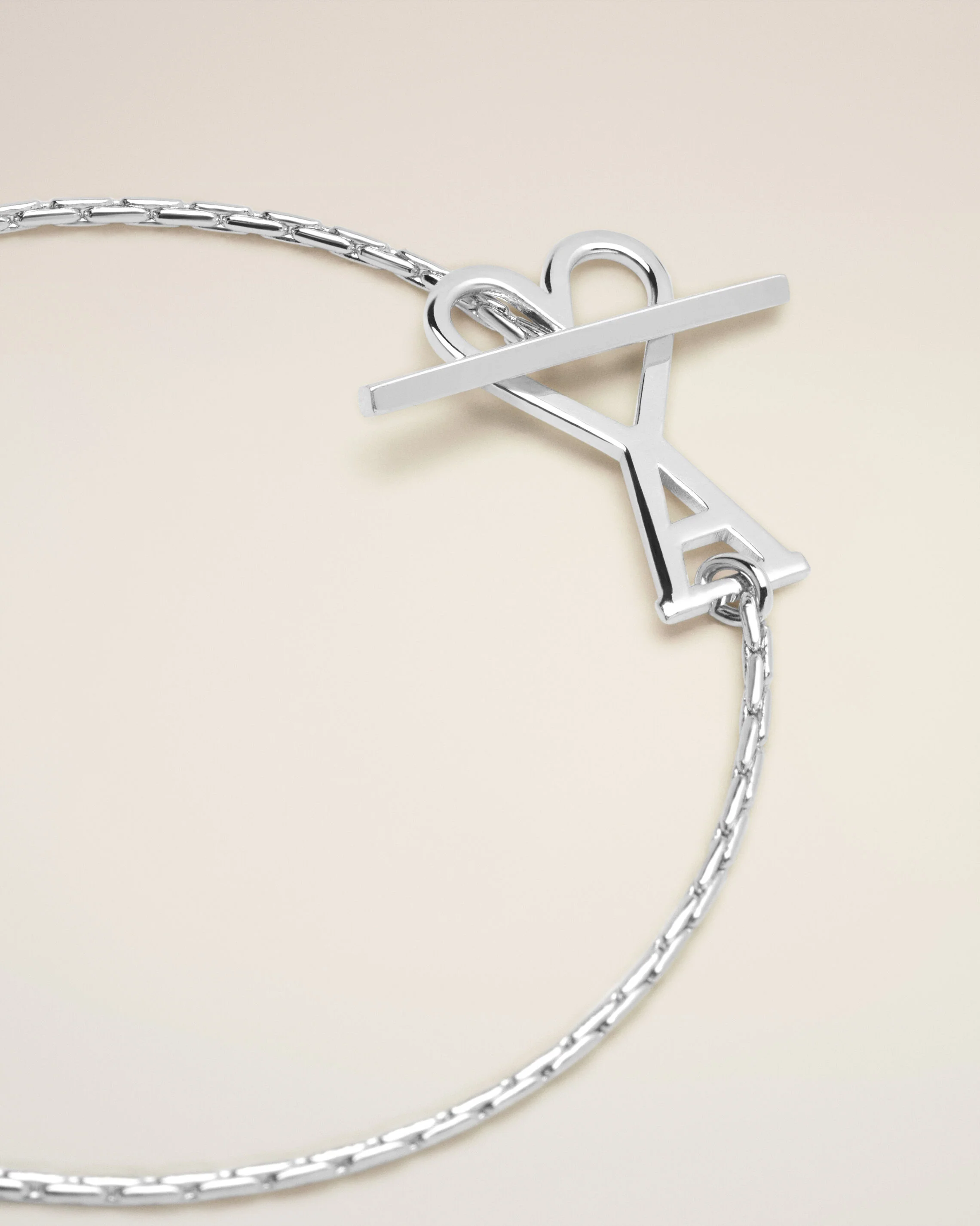 Collier Argenté Chaine Ami De Coeur 2 En 1 En Laiton - Image 7