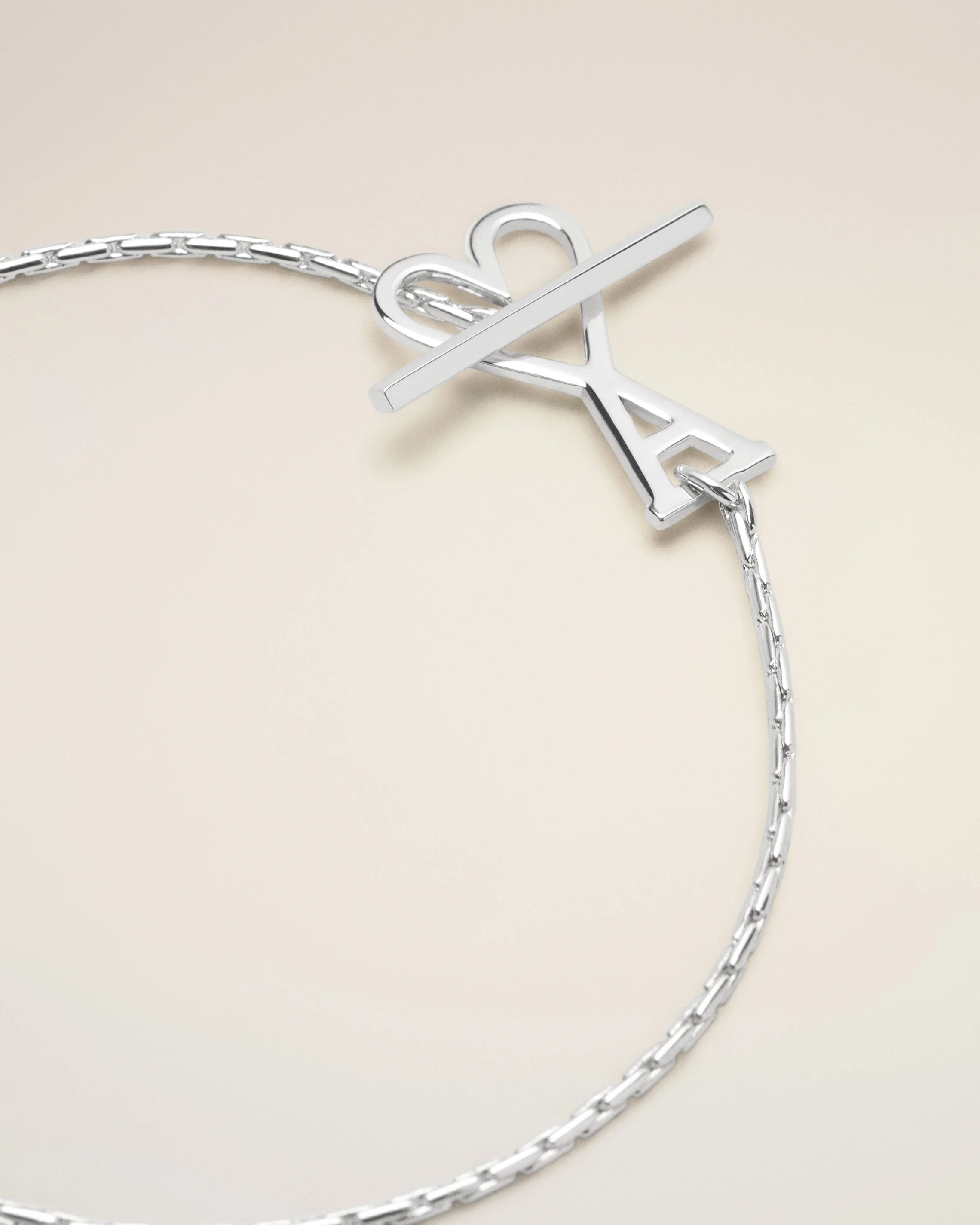 Bracelet Chaine Argenté en laiton Ami De Coeur - Image 3